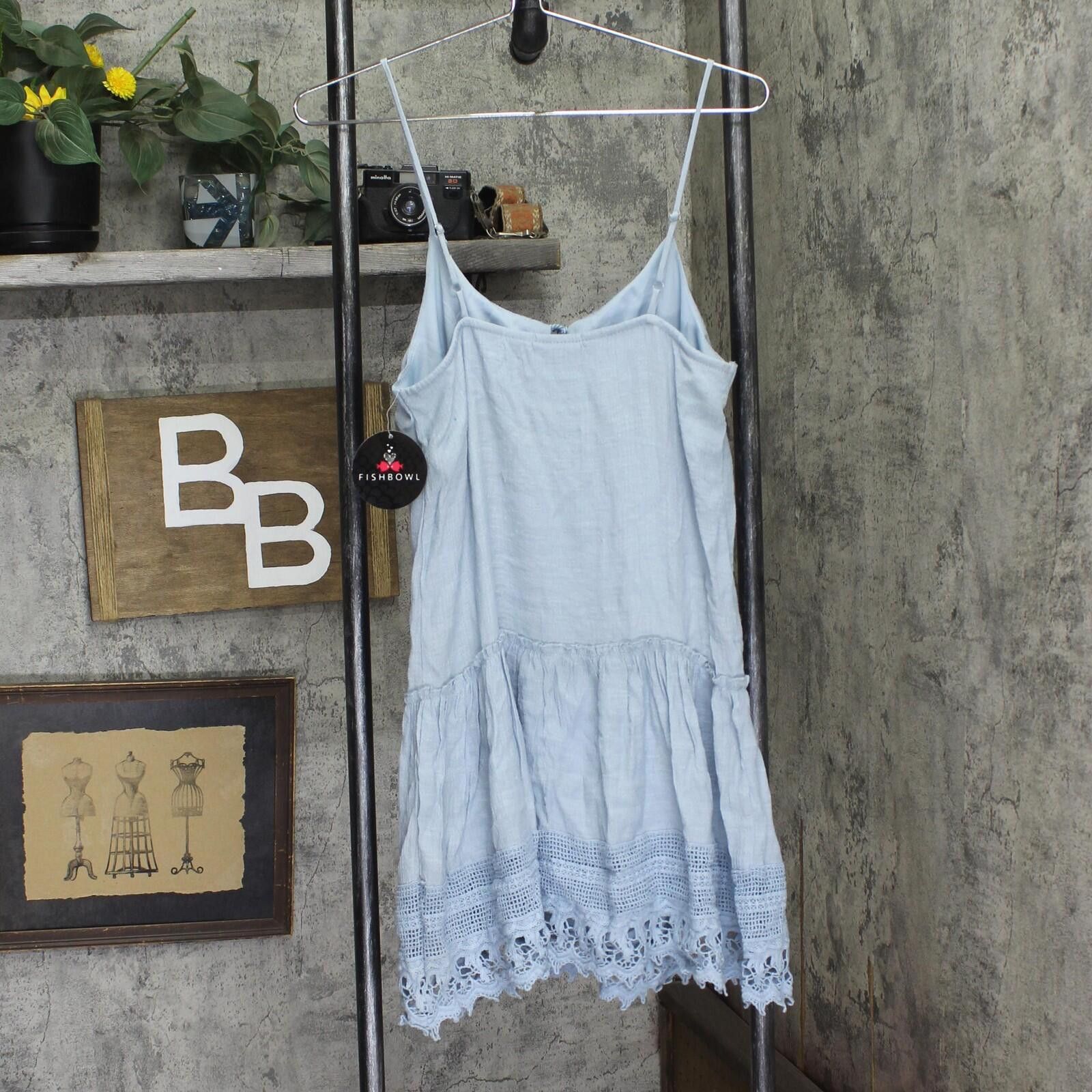 Other Nwt Fishbowl Juniors Peasant Slip Dress 0033380780 Blue S Size S / US 4 / IT 40 - 2 Thumbnail