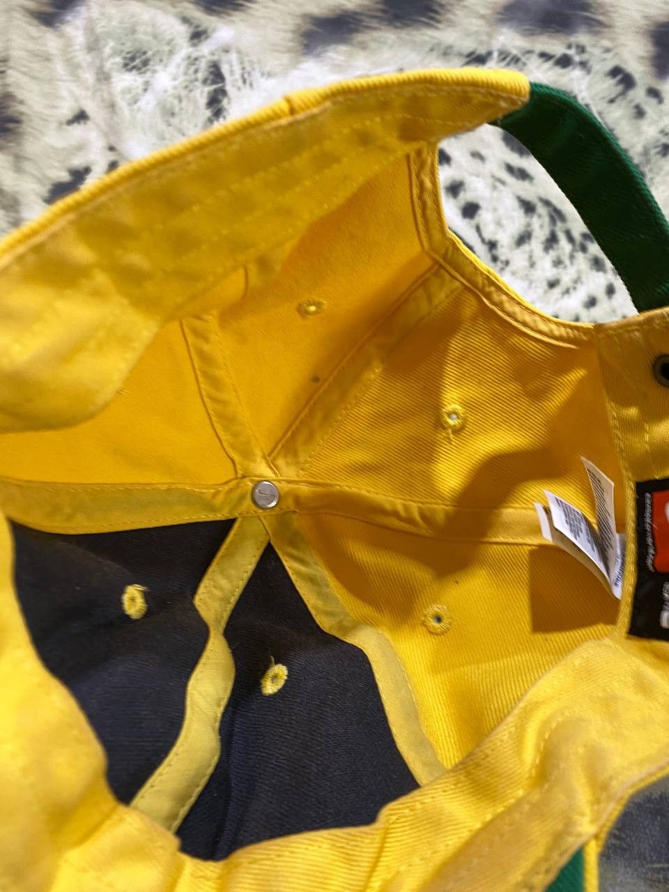 Nike Hats yellow Vintage Nike big logo Cap Y2K streetwear Size ONE SIZE - 11 Thumbnail