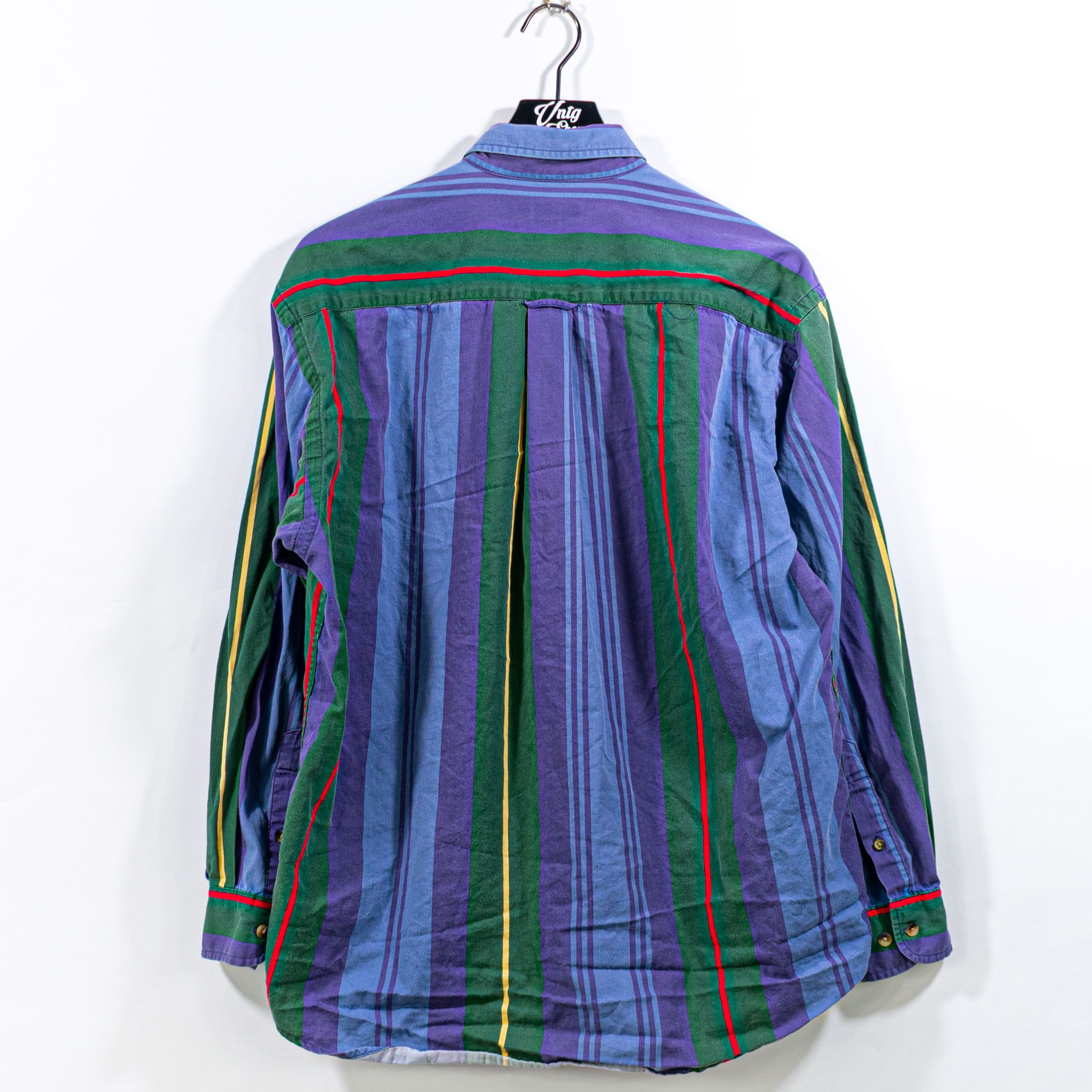Nautica Nautica Multicolor Striped Button Down Shirt VTG Hip Hop Size US M / EU 48-50 / 2 - 2 Thumbnail