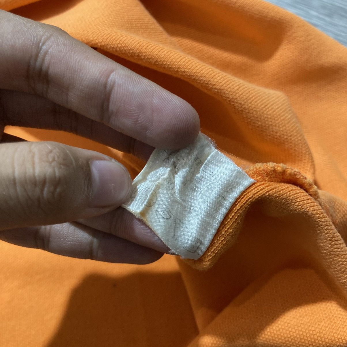 Missoni 1990s Vintage Missoni Sport Spellout Logo Polo Tshirt Orange Size US L / EU 52-54 / 3 - 15 Thumbnail