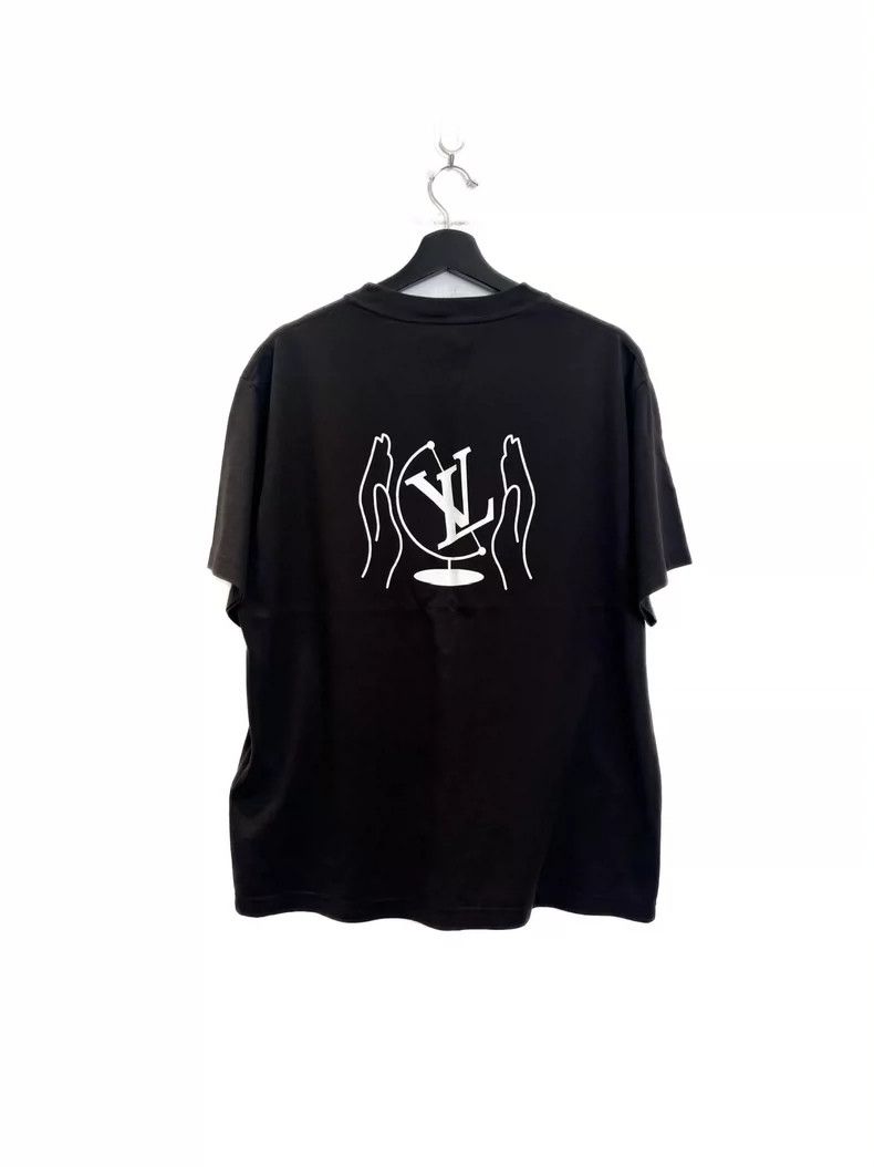 Louis Vuitton louis vuitton Dark Brown New Gesture Print Short Sleeve Size US M / EU 48-50 / 2 - 2 Thumbnail