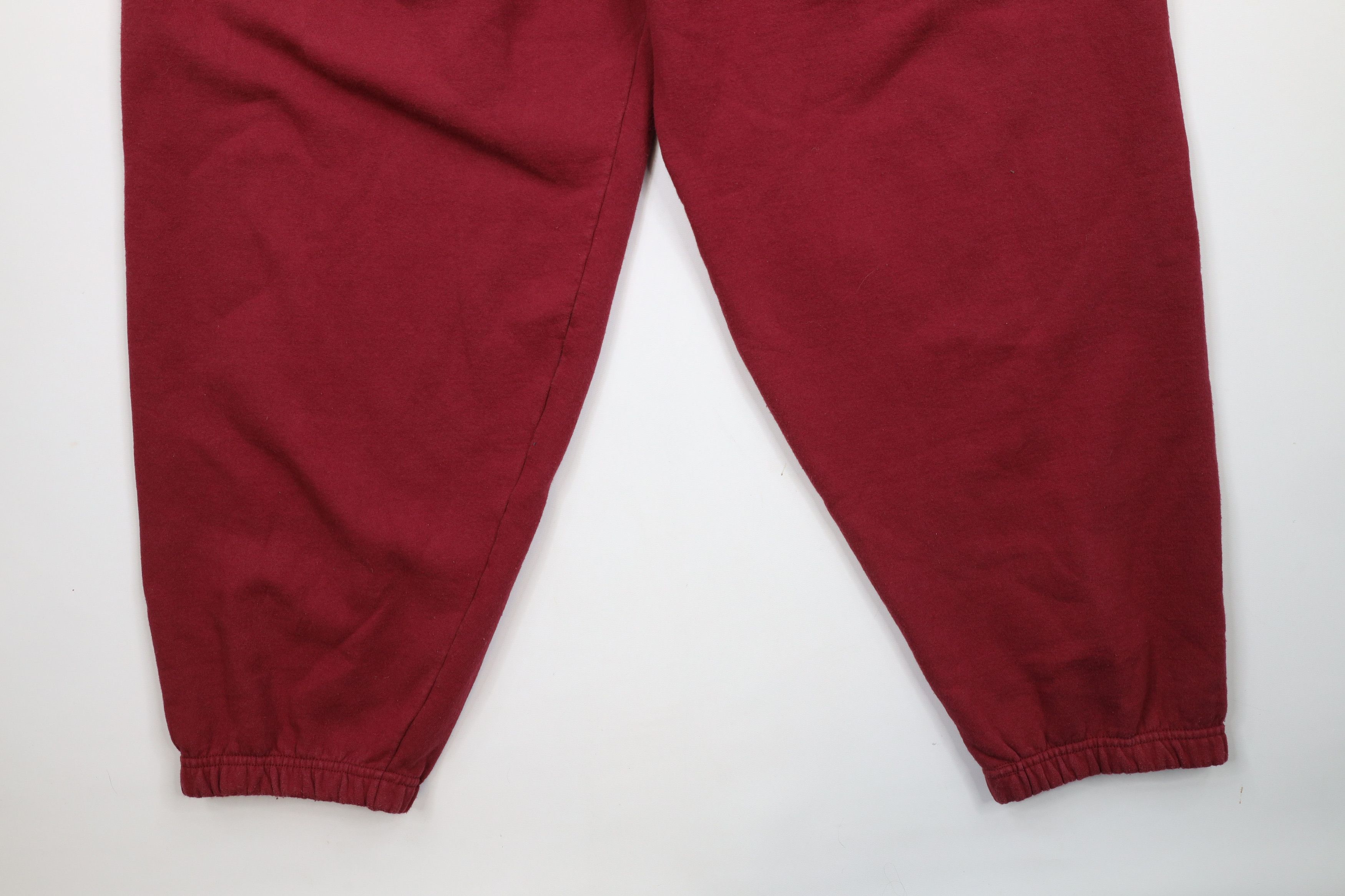 Starter × Vintage Vintage 90s Starter Heavyweight Sweatpants Joggers Red Size US 40 / EU 56 - 4 Thumbnail