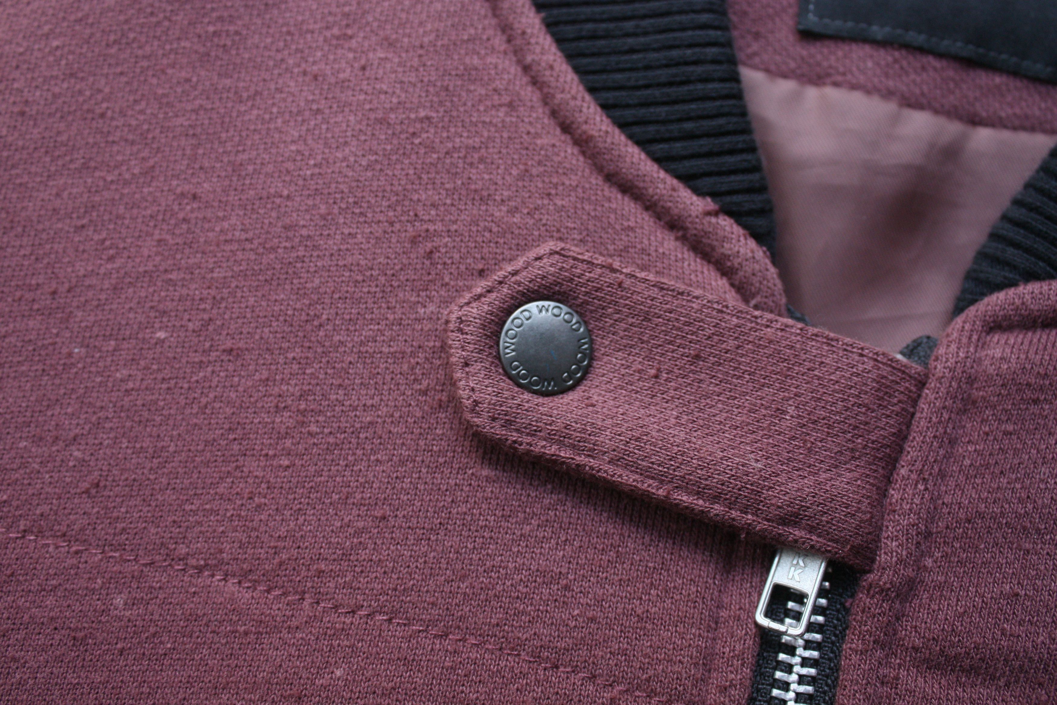 Wood Wood Wood Wood Burgundy Bomber Jacket Men's Size US S / EU 44-46 / 1 - 6 Thumbnail