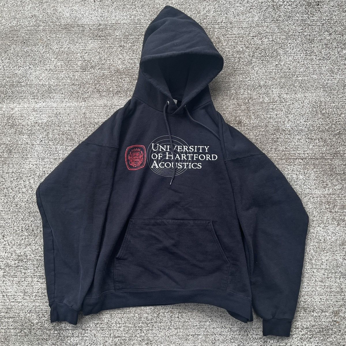 Vintage Vintage University Of Hartford Acoustics Hoodie L Worn Size US L / EU 52-54 / 3 - 1 Thumbnail