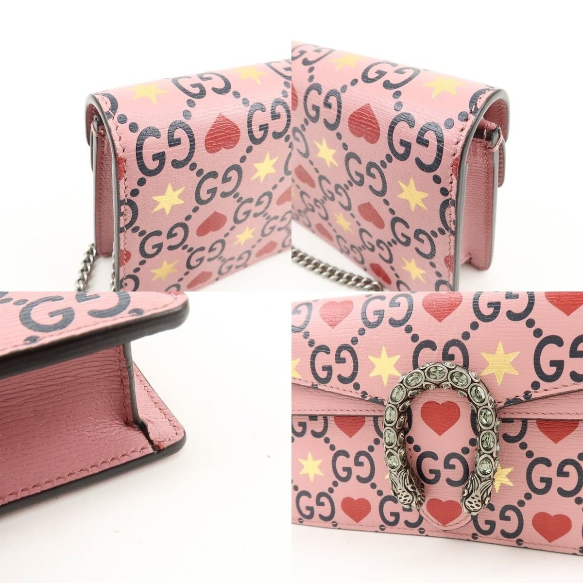 Gucci Gucci Dionysus Super Mini Calfskin Flap Bag Pink Size ONE SIZE - 6 Thumbnail
