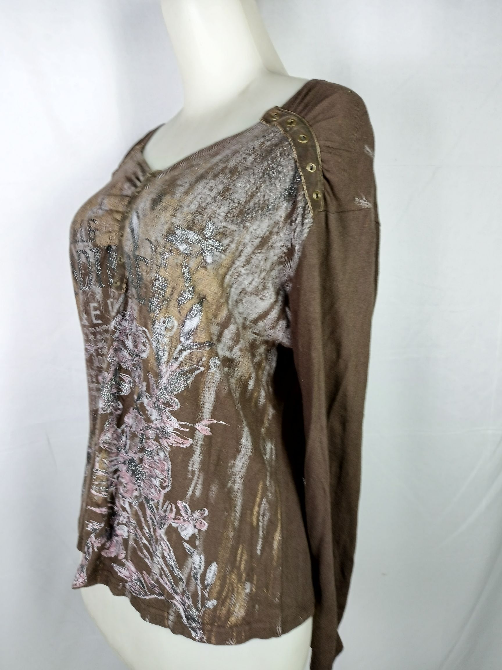 Japanese Brand Japanes Women's Studded Long Sleeve TShirt If6was9 LGB style Size XL / US 12-14 / IT 48-50 - 10 Thumbnail