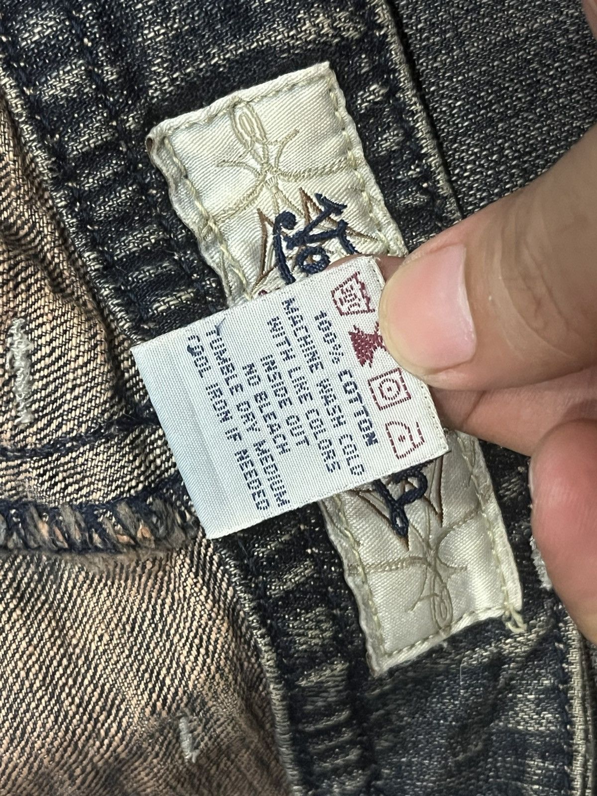 Von Dutch ⚡️Grunge⚡️Vintage Von Dutch Embroidery Patch Black Faded Jeans Size US 34 / EU 50 - 19 Thumbnail