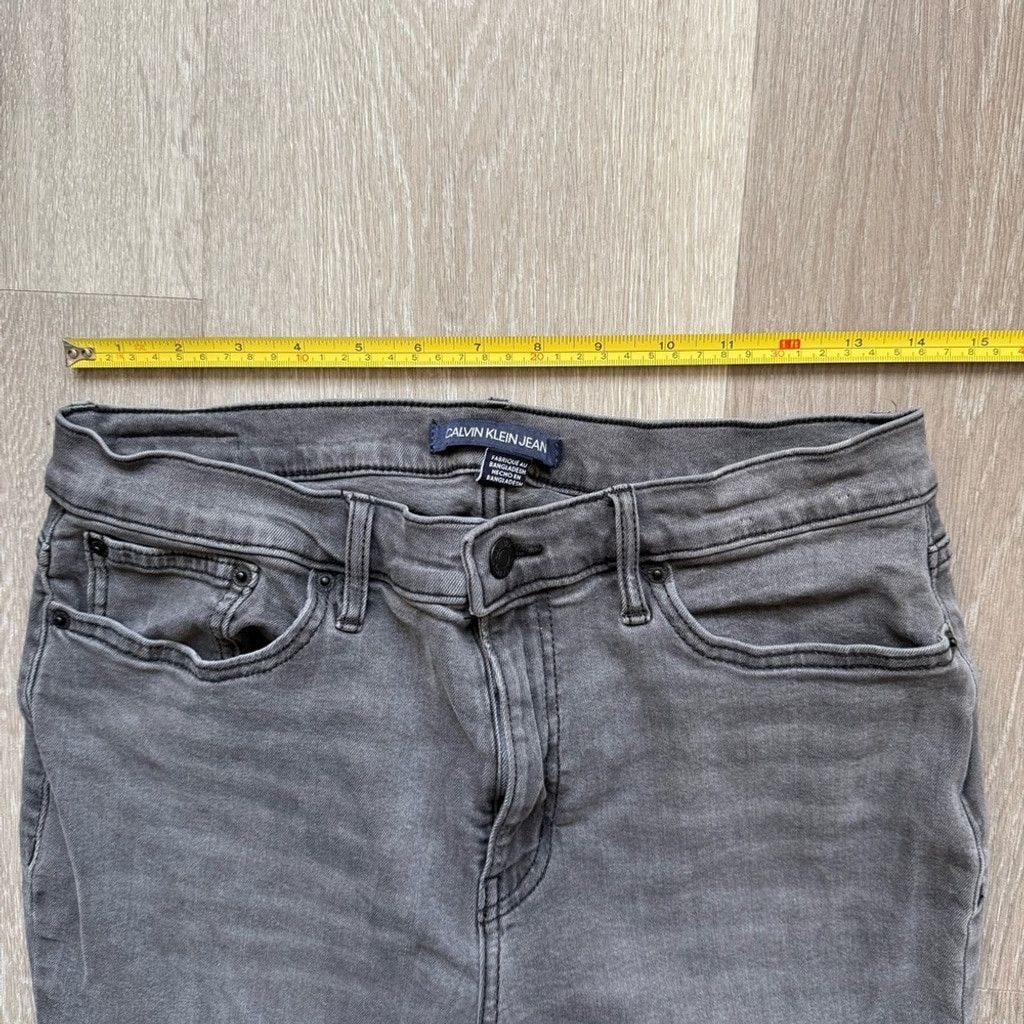 Calvin Klein Calvin Klein Gray Skinny Jeans Modern Fit Size 34" / US 12 / IT 48 - 6 Thumbnail