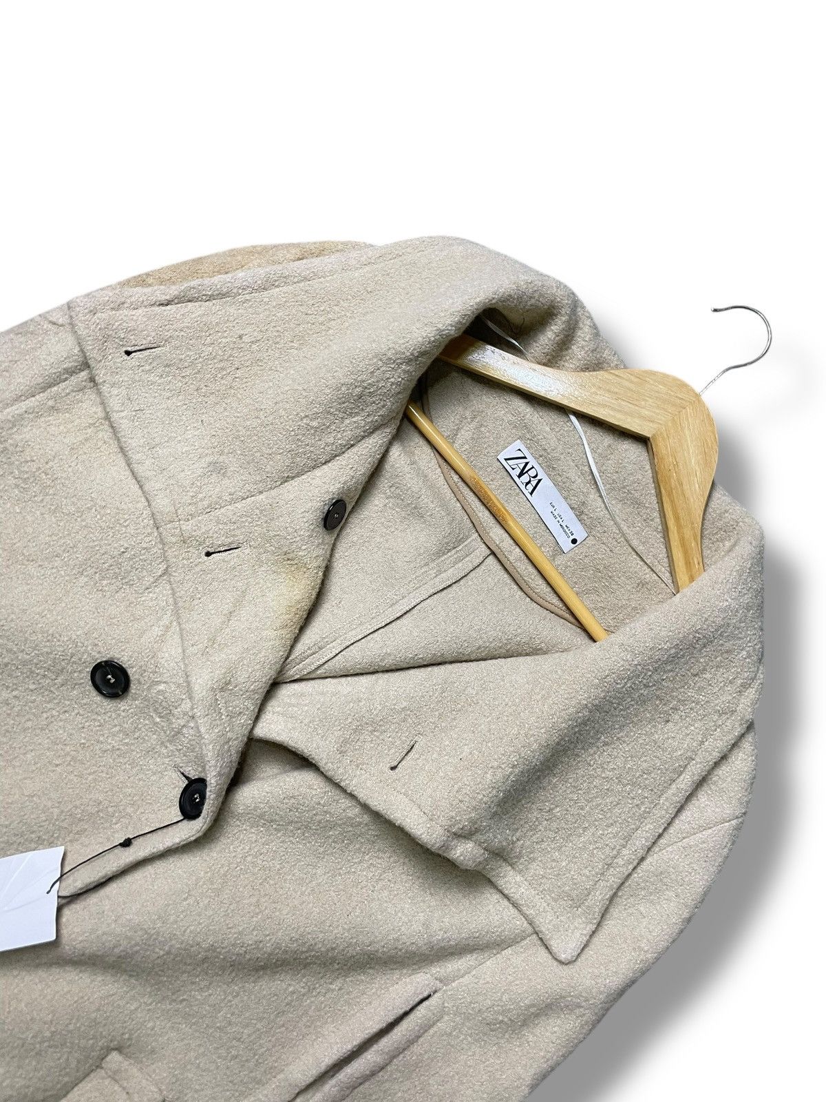 Designer × Vintage × Zara Vintage ZARA Limited Edition Capes Coat (76) Size L / US 10 / IT 46 - 7 Thumbnail