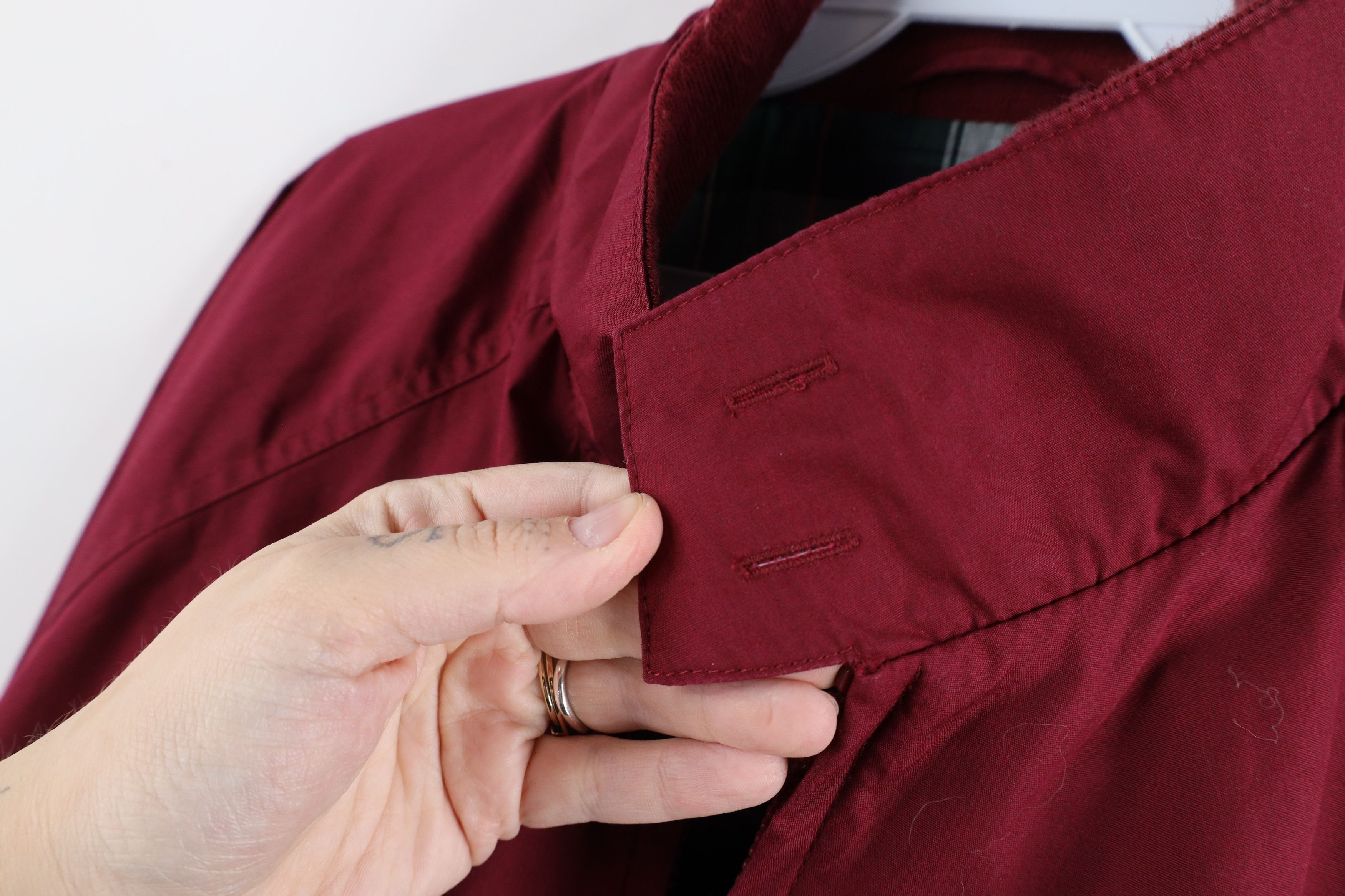 Vintage Vintage 90s Streetwear Full Zip Cafe Racer Bomber Jacket Red Size US L / EU 52-54 / 3 - 8 Thumbnail