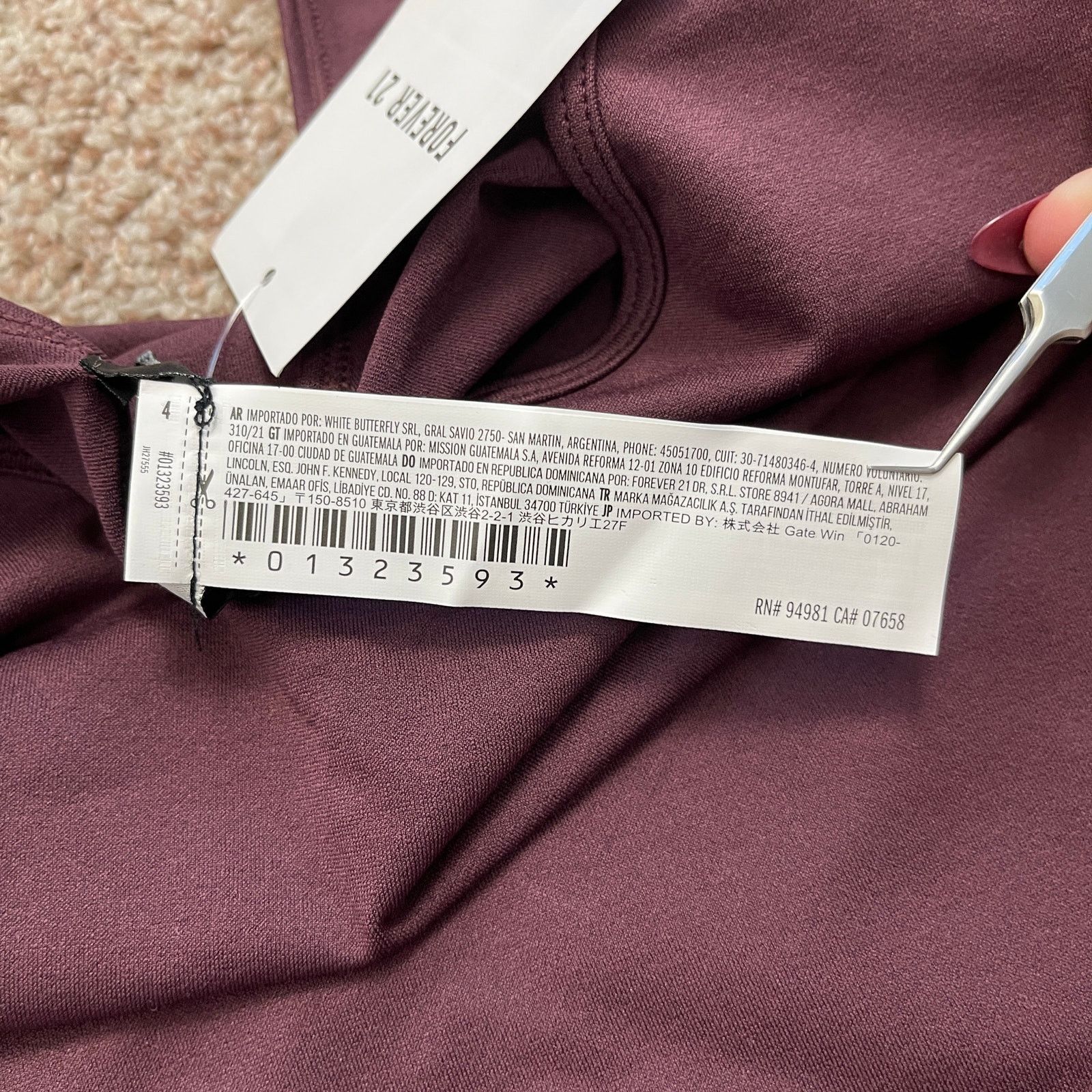 Forever 21 Forever 21 Sculpt Butter Seamless Thong Bodysuit V Purple S Size S / US 4 / IT 40 - 18 Thumbnail