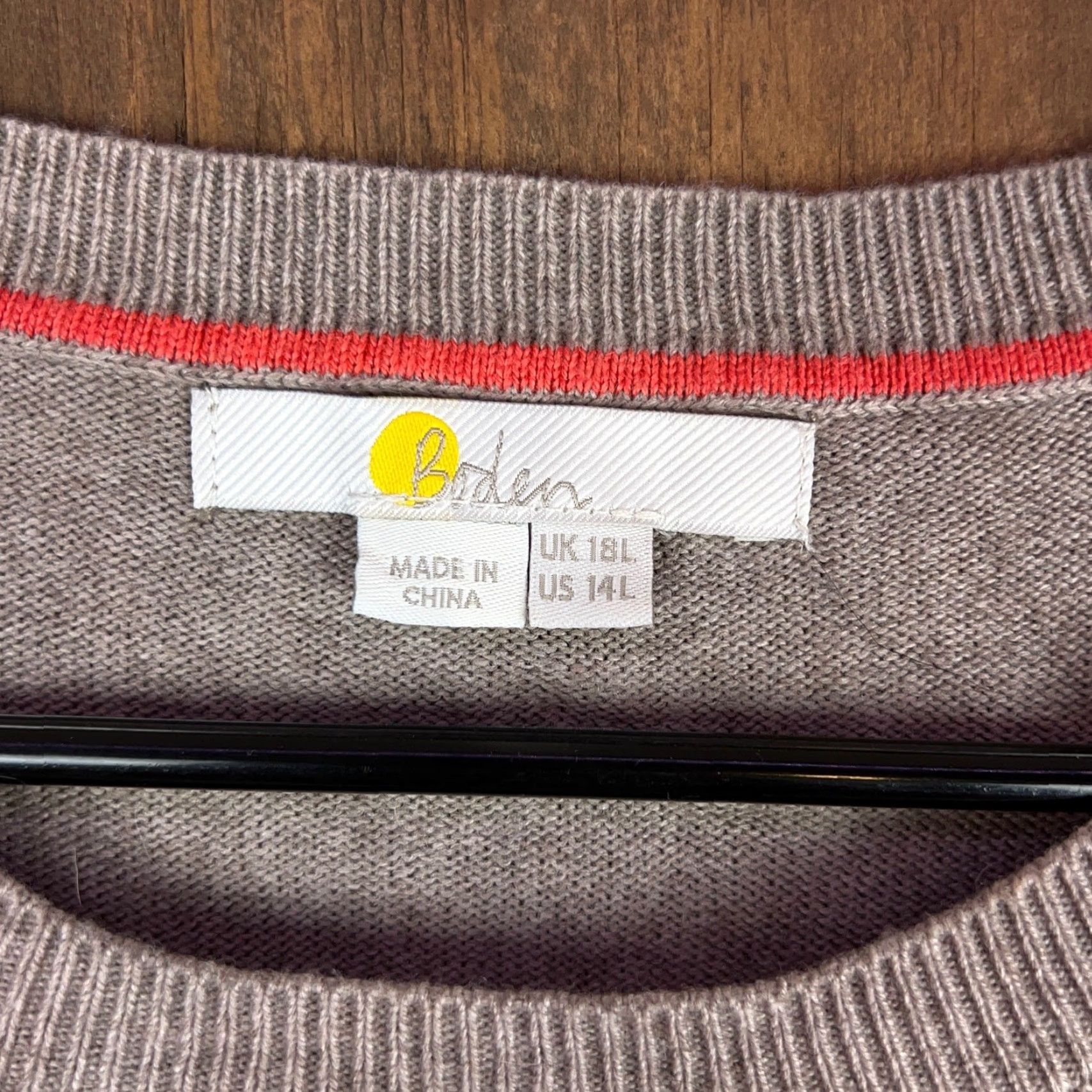 Boden VINTAGE Boden Womens Dress Brown Rainbow Stripe Tall Long Sleeve Crew Neck 14L Dress Womens Tall 14 Brown Rainbow Stripe Size XL / US 12-14 / IT 48-50 - 6 Thumbnail
