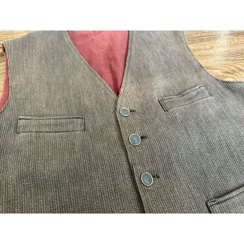 Vintage Vintage 50s French Pique Hunting vest animal buttons Size US M / EU 48-50 / 2 - 2 Thumbnail