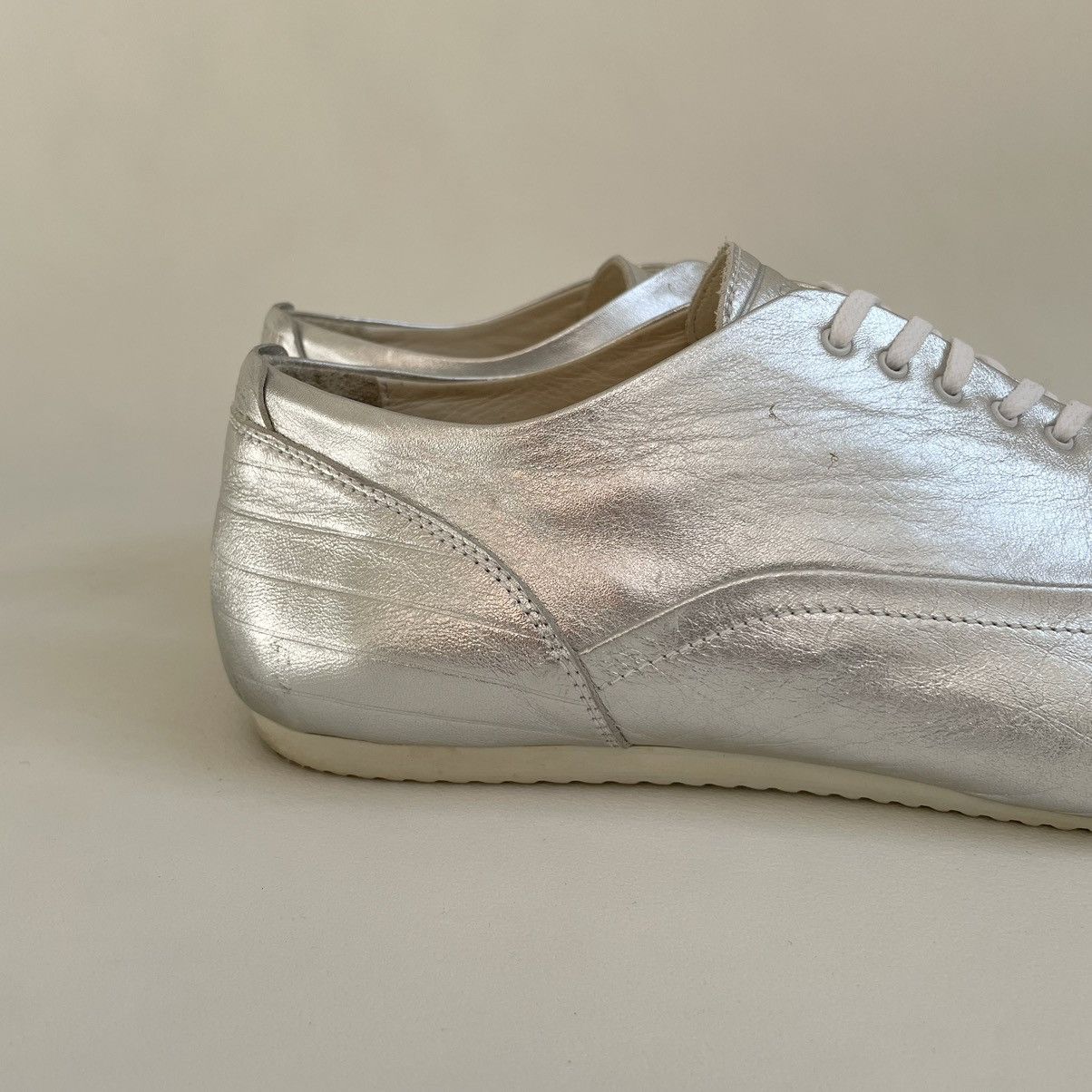 Dior S/S 07 Silver Leather Ballet Pump Sneakers Size US 9 / EU 42 - 12 Thumbnail