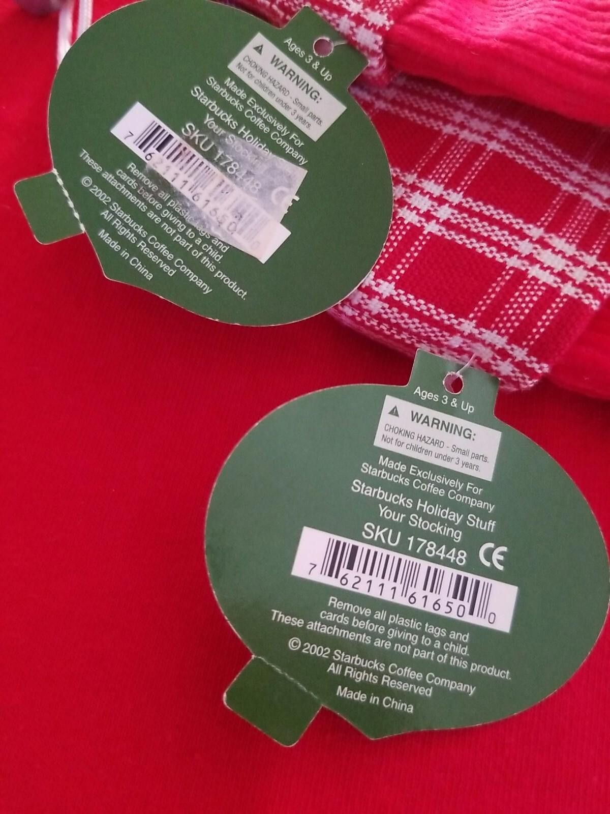 Other STARBUCKS Christmas GIFT SET, T Shirt, Magnet,Stockings RARE Size ONE SIZE - 7 Thumbnail