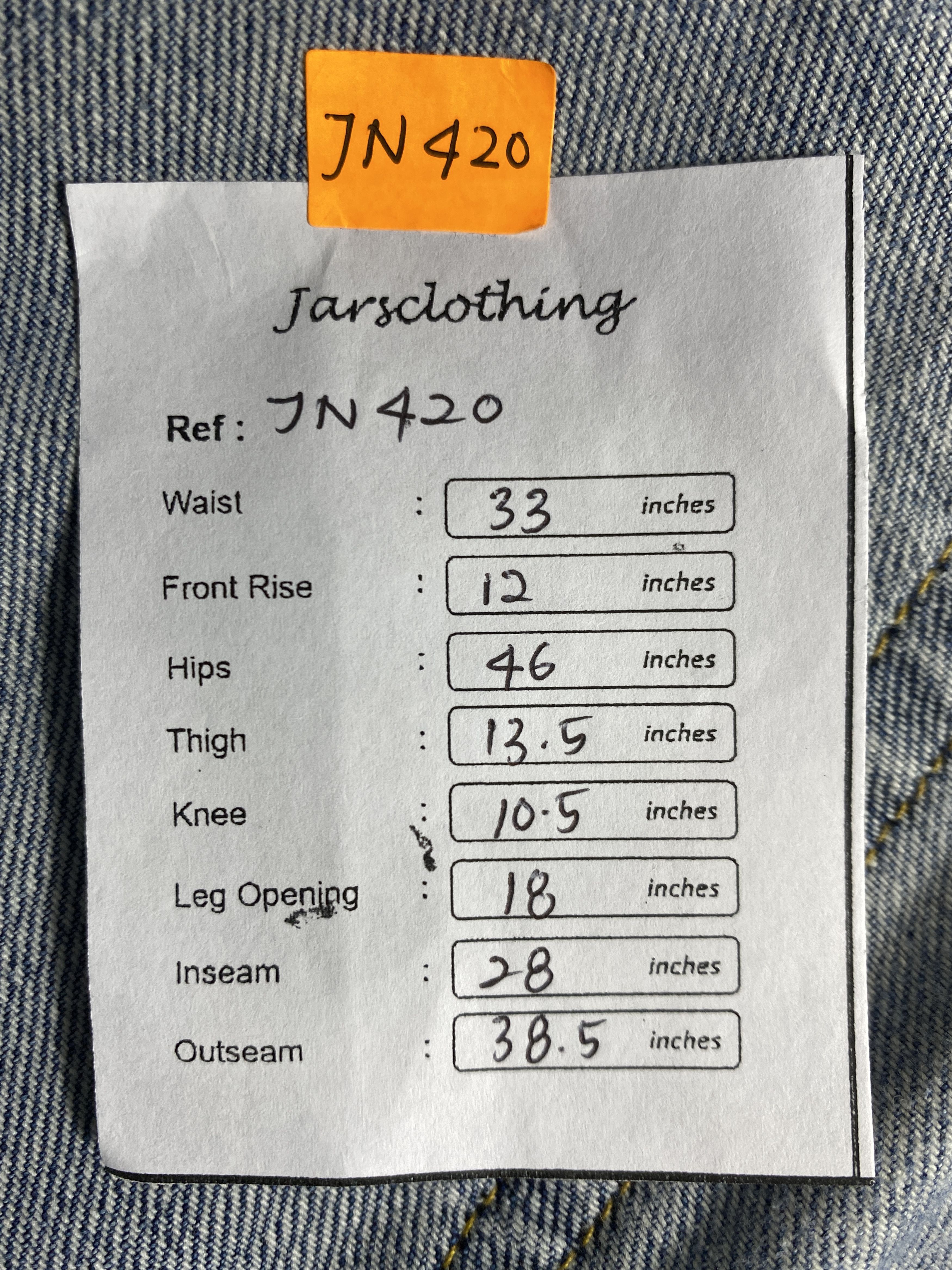 Levi's Blue Wash Vintage Levi's 569 Loose Straight Denim -JN420 Size US 33 - 8 Thumbnail