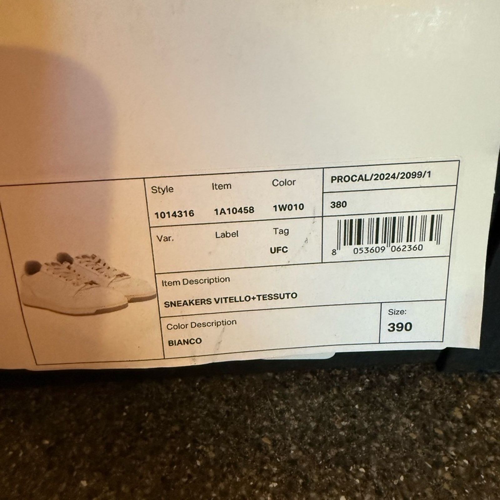 Versace NIB Versace White Sneakers VITELLO+TESSUTO Size US 6 / EU 39 - 9 Thumbnail