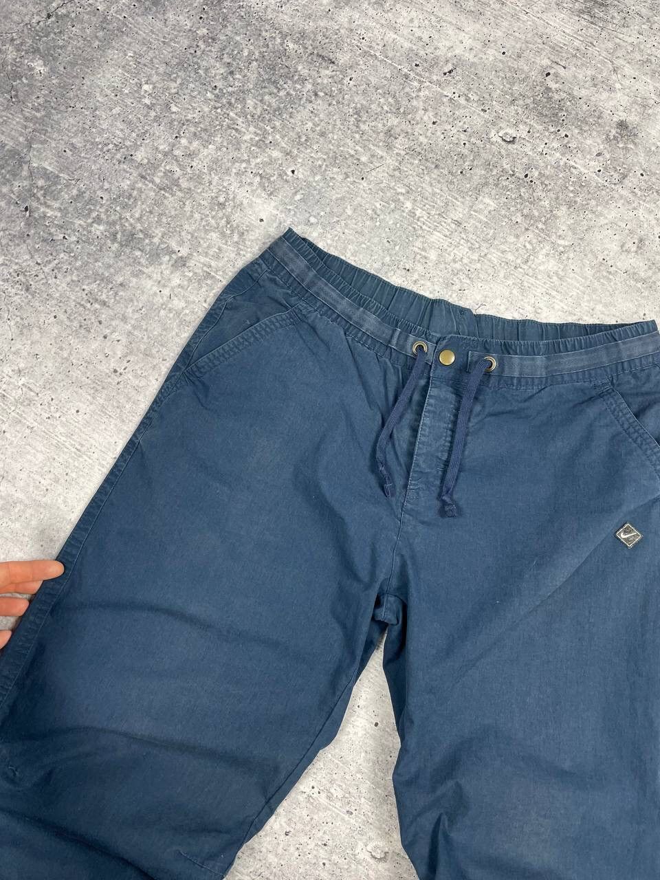 Nike × Vintage Vintage Nike Y2K Style Big Logo Swoosh Drill Nylon Pants Size US 32 / EU 48 - 12 Thumbnail