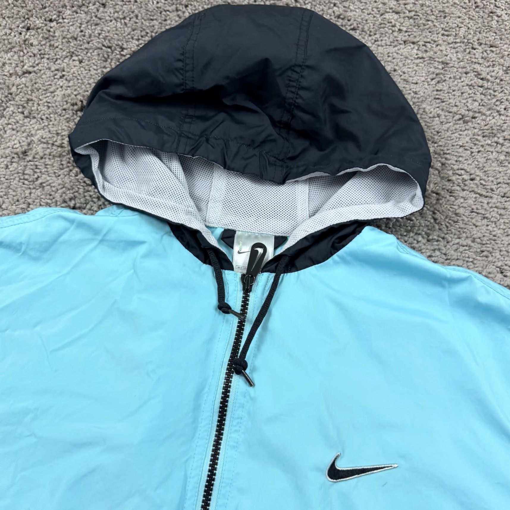 Nike VINTAGE Nike Jacket Womens M 8-10 Blue Windbreaker Full Zip Pockets 90s Style Nike Womens M Blue Windbreaker Full Zip Pockets 90s Size M / US 6-8 / IT 42-44 - 2 Thumbnail