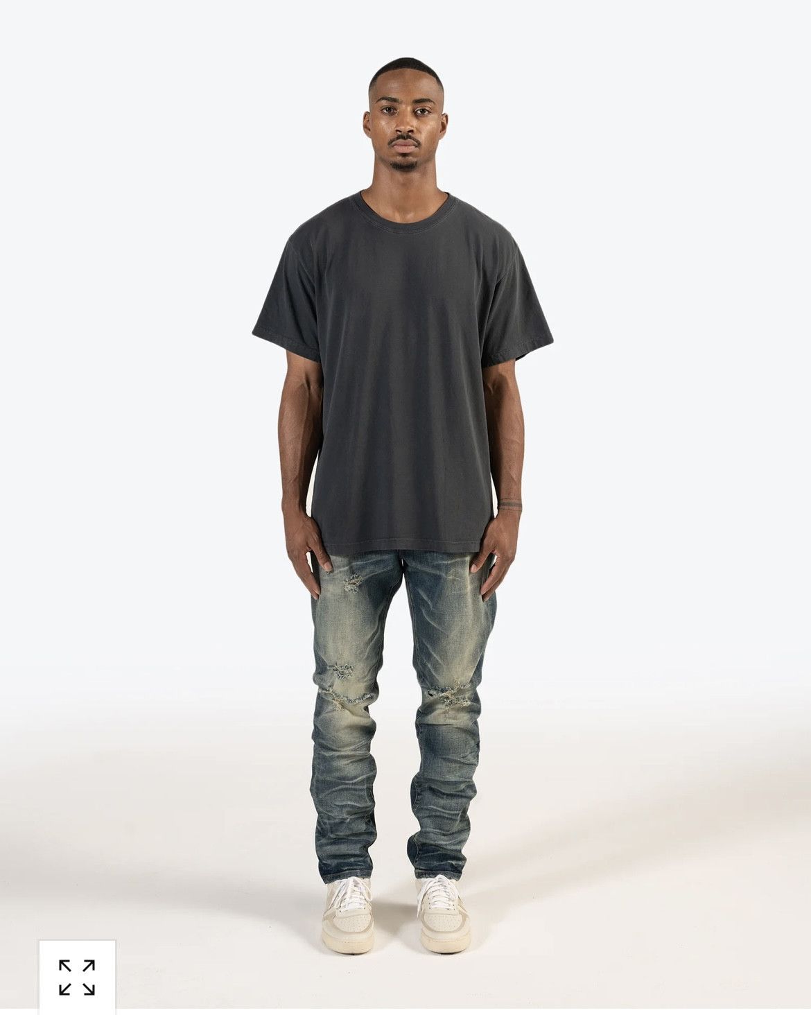 Richie Le Collection Richie Le Collection Salt Wash (Dark) Denim Size US 34 / EU 50 - 1 Thumbnail
