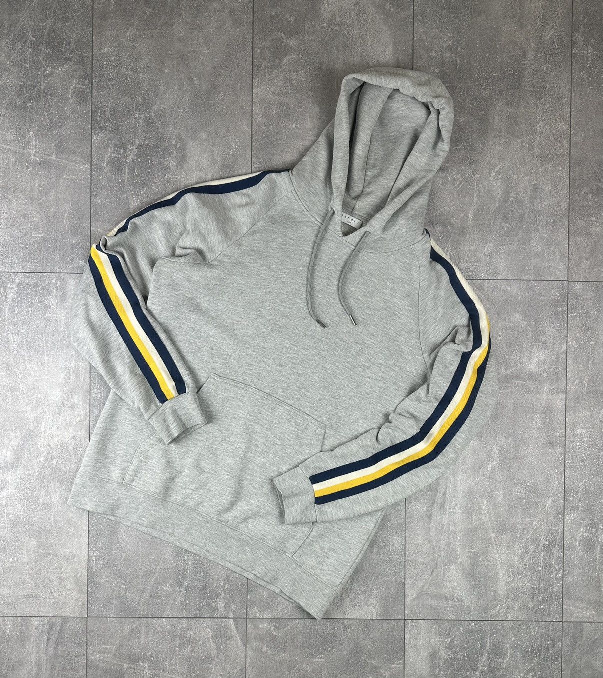 Sandro Sandro Mens Luxury Lampas Silver Pullover Hoodie Size US M / EU 48-50 / 2 - 1 Thumbnail