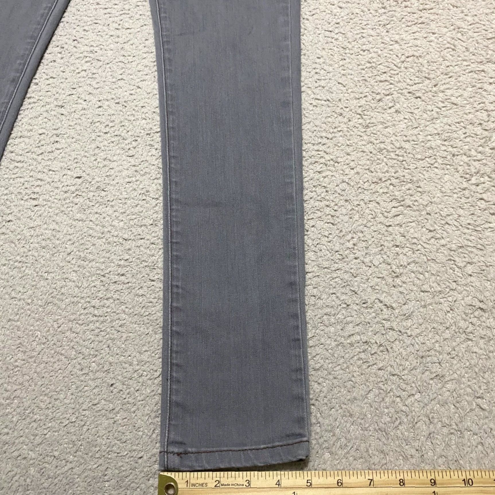 Eileen Fisher Eileen Fisher Womens Jeans sz 2 Gray Denim Organic Cotton Mid Rise Slim Straight Modern Weekend Wear Shirt? Size 28" / US 6 / IT 42 - 2 Thumbnail