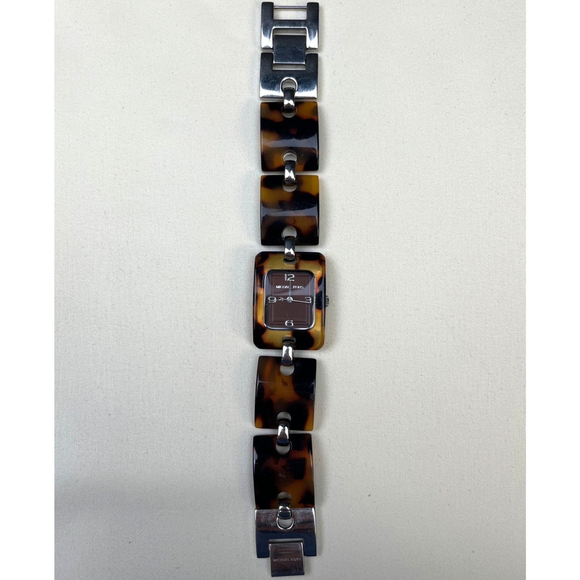 Michael Kors Michael Kors Women's Brown Leopard Print Link Watch SKU 5371 Size ONE SIZE - 1 Thumbnail