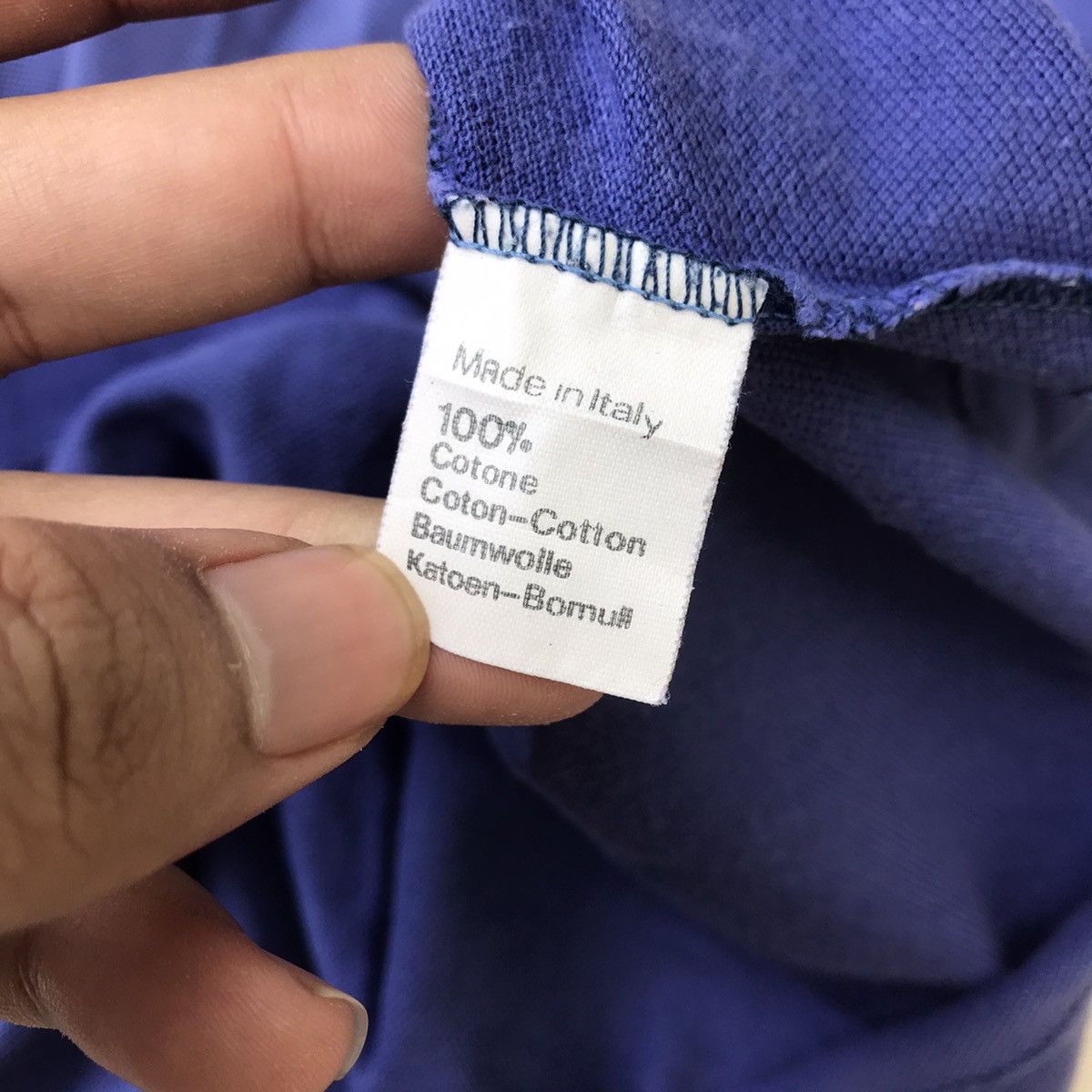 Lanvin × Vintage Vintage Lanvin Paris Purple Polo Shirt chest logo embroidere Size US M / EU 48-50 / 2 - 6 Thumbnail