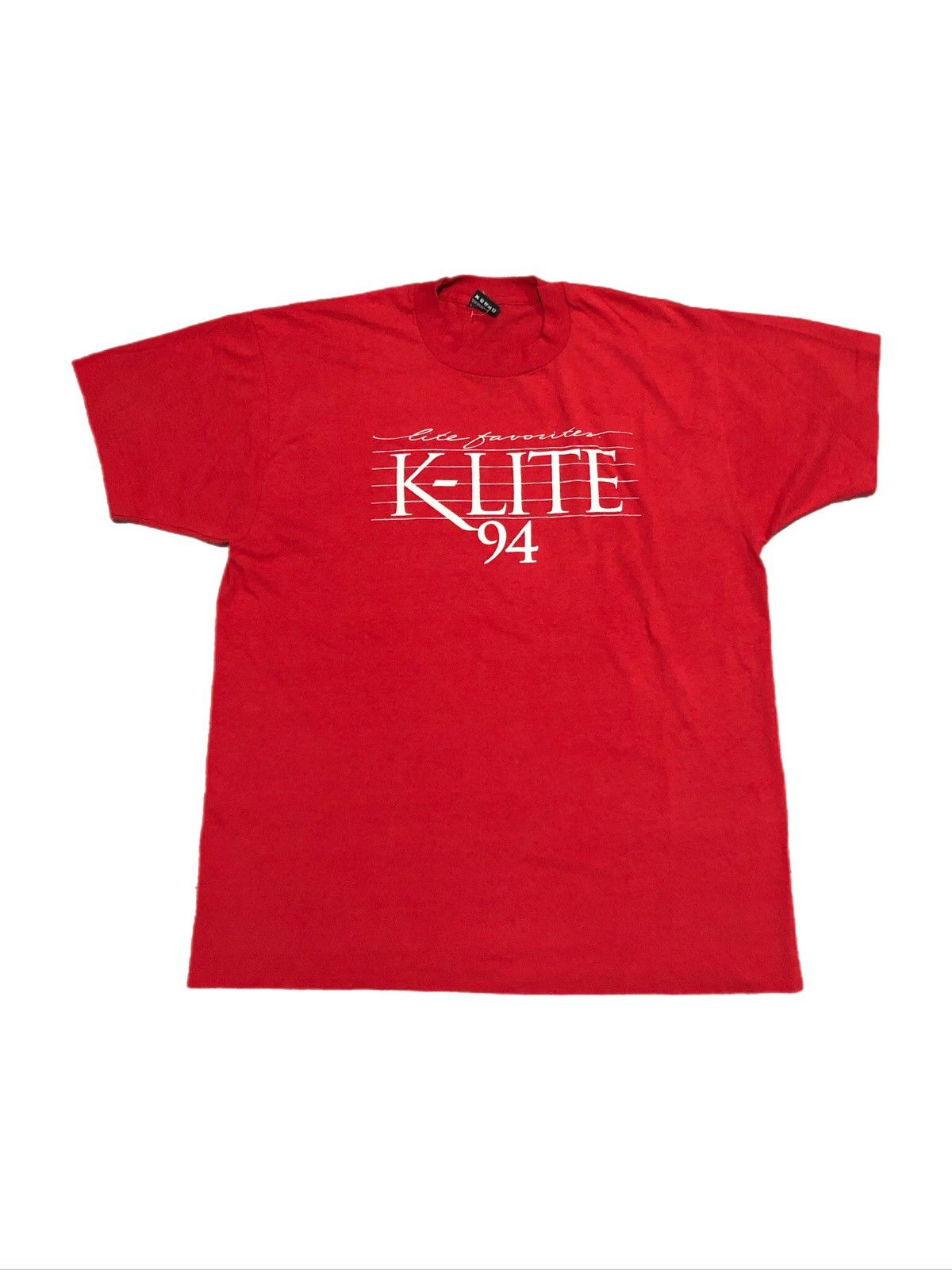 Vintage Vtg 90s K-Lite 94 Local Radio Station Tee Size US XL / EU 56 / 4 - 1 Thumbnail