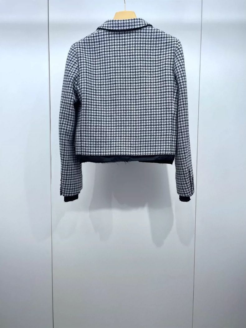 Prada Miu Miu Houndstooth Casual Jacket -2505 Size M / US 6-8 / IT 42-44 - 3 Thumbnail