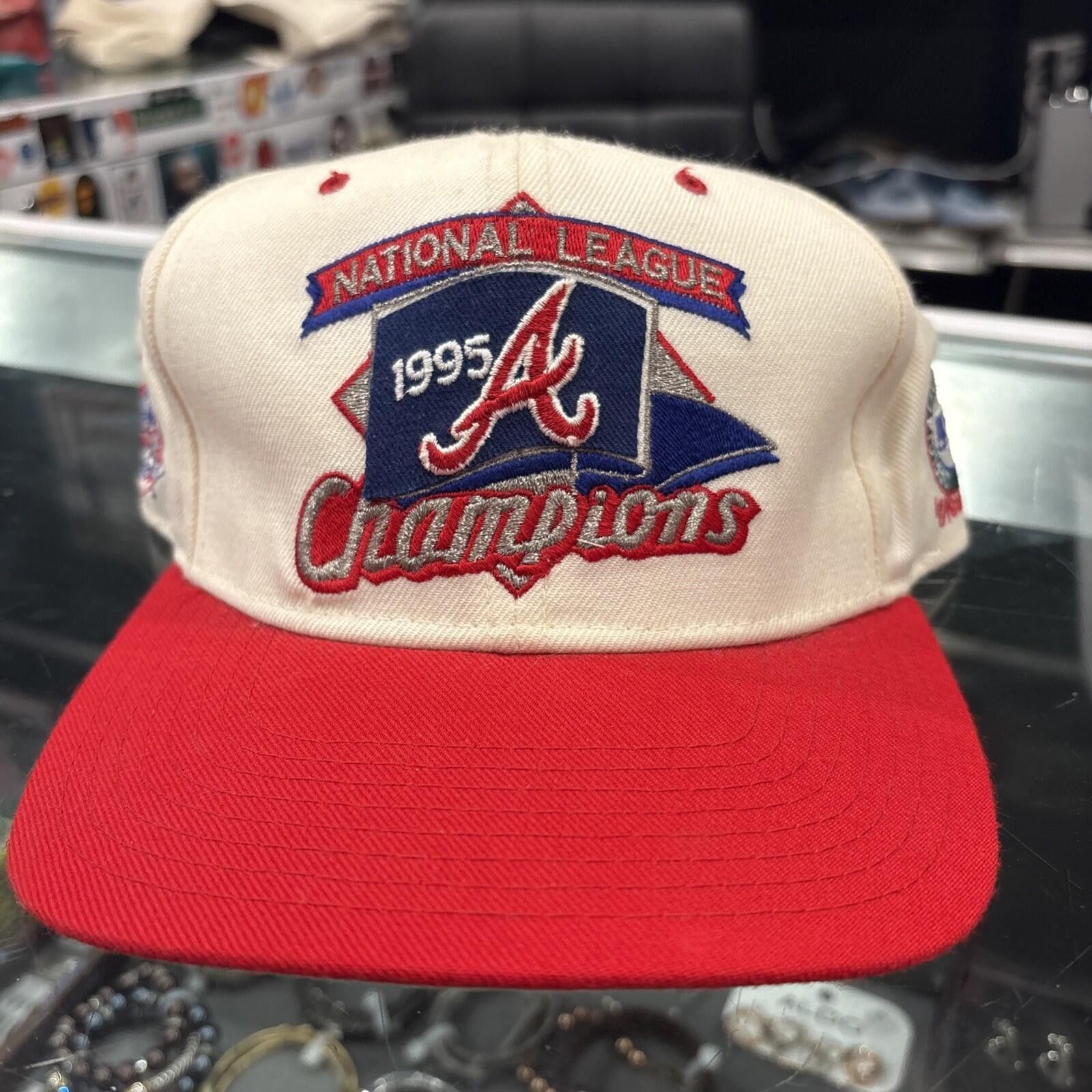 Other Vintage 90’s National League Atlanta Braves Champions hat Size ONE SIZE - 1 Thumbnail