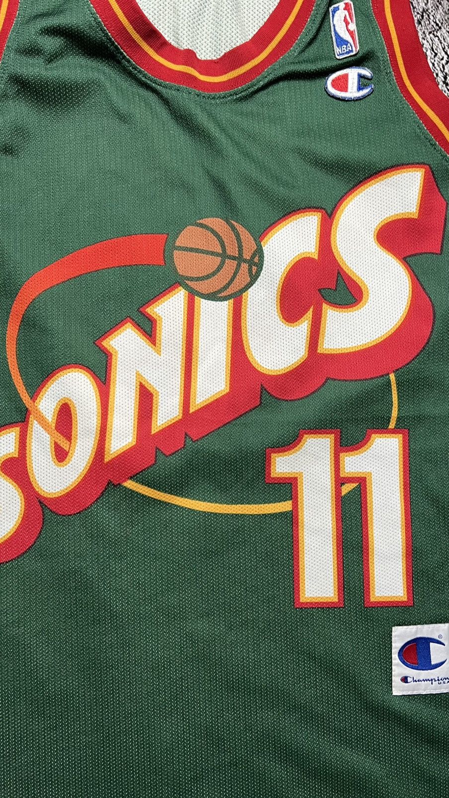 Champion RARE‼️Seattle Supersonics NBA Detlef Schrempf champion jersey Size US M / EU 48-50 / 2 - 2 Thumbnail