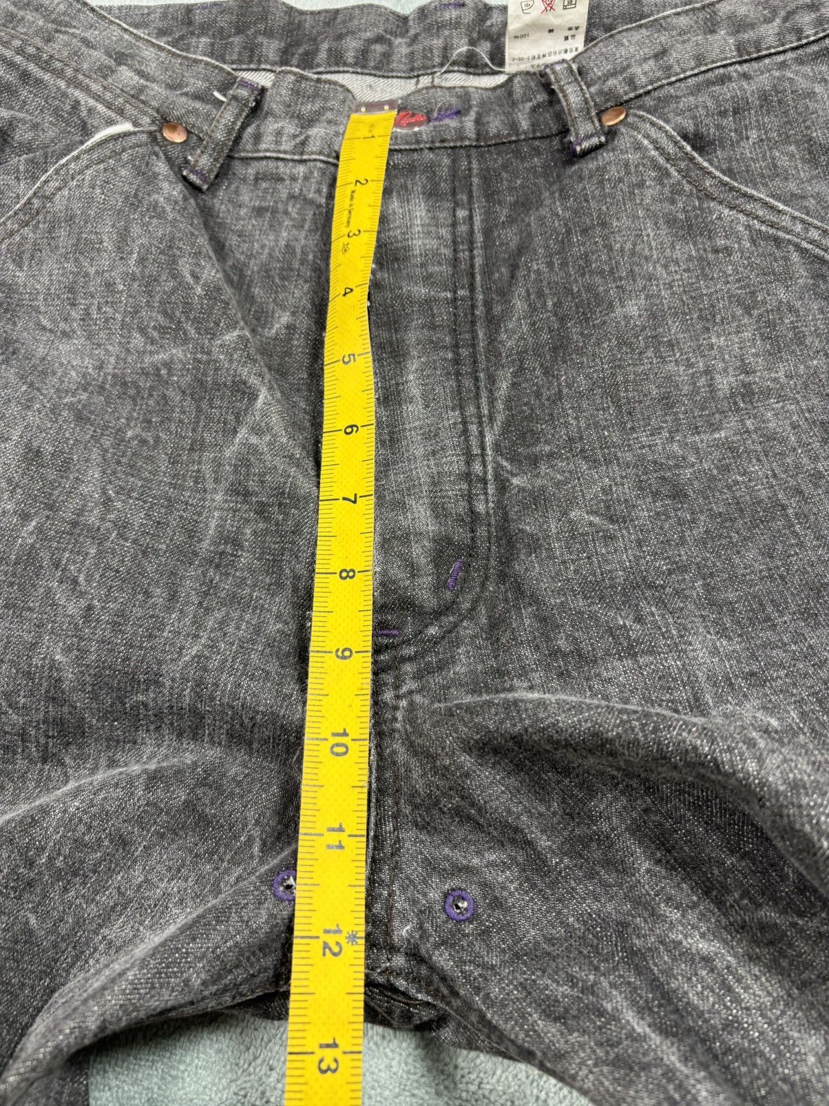 Needles Needles Dice Denim Baggy Pants. S009 Size US 30 / EU 46 - 10 Thumbnail