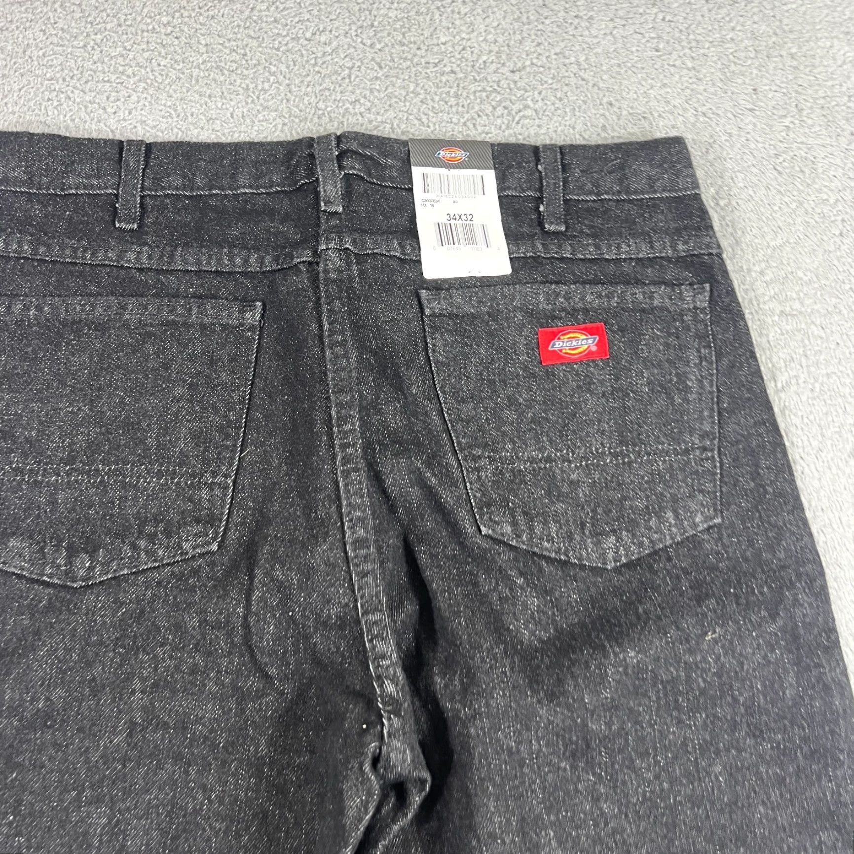 Dickies VINTAGE Dickies Jeans Mens 34x32 Straight Leg Black Workwear Denim 90s Classic Pants Mens Size US 34 / EU 50 - 4 Thumbnail