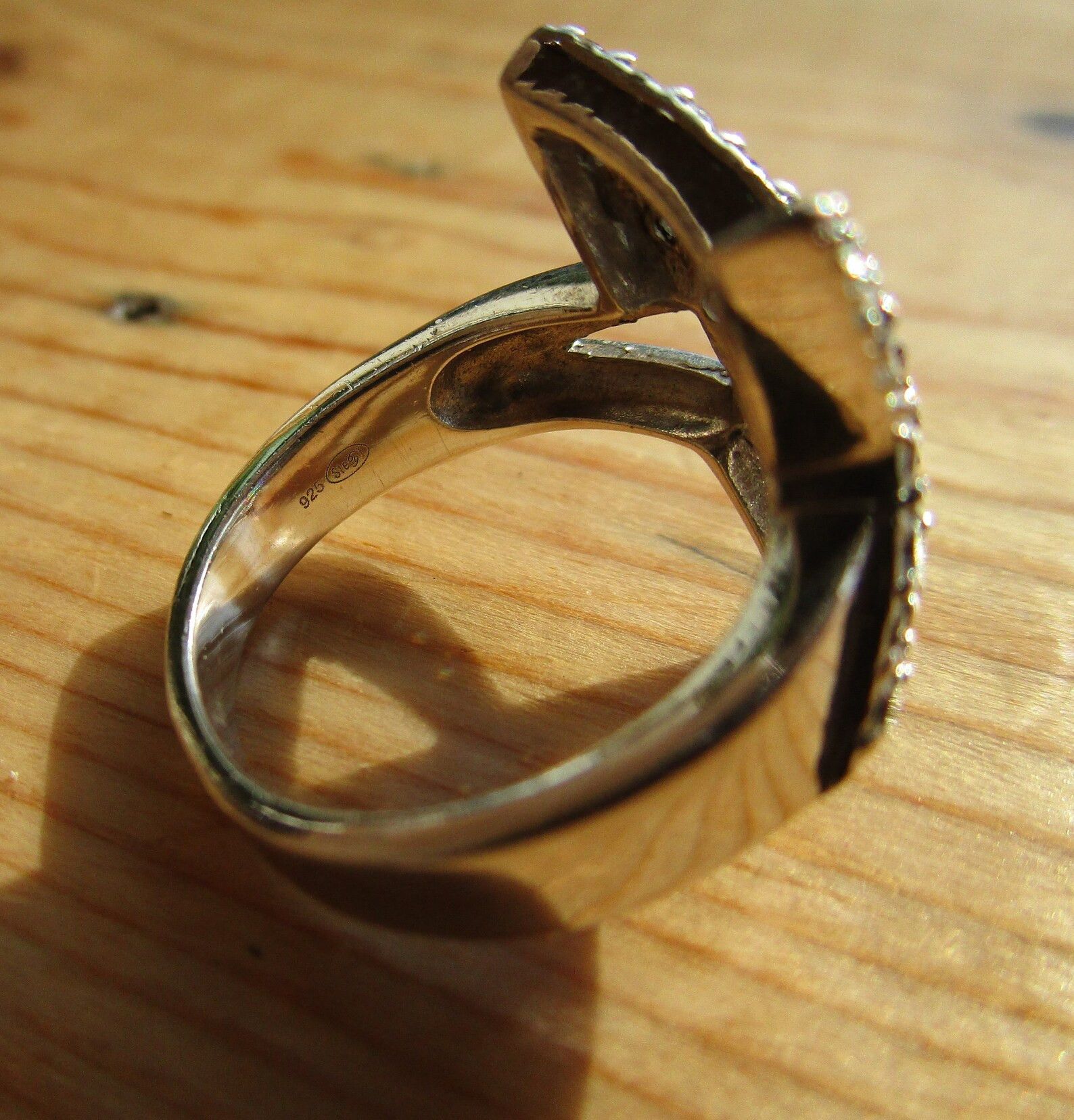 Mugler Star Ring Blue Gem .925 Silver Size ONE SIZE - 12 Thumbnail