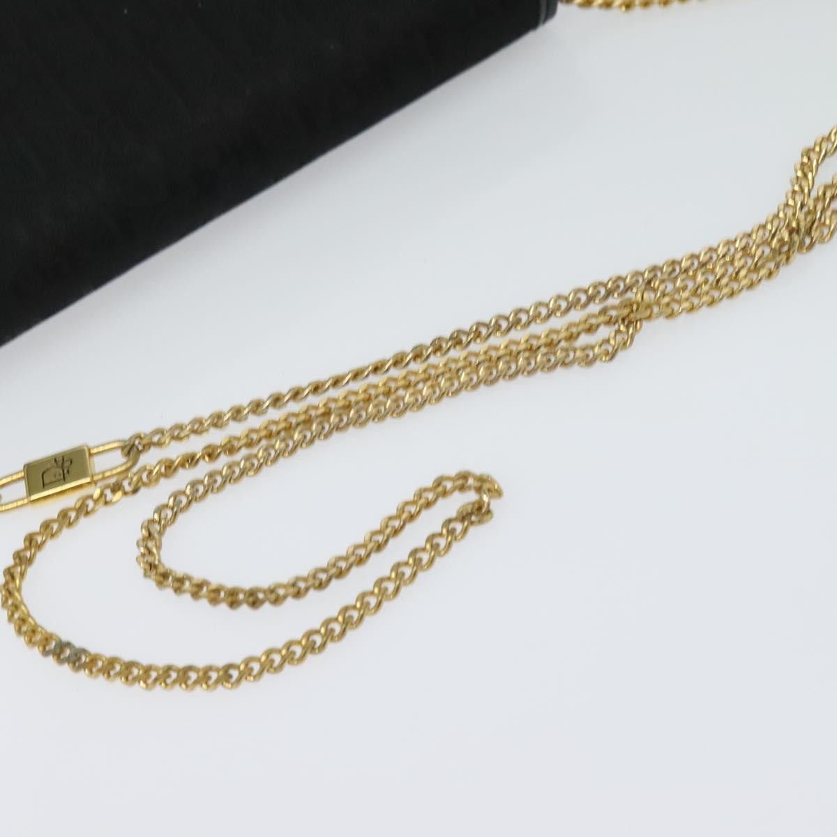 Dior DIOR Trotter Canvas Chain Shoulder Bag Black Gold Size ONE SIZE - 7 Thumbnail