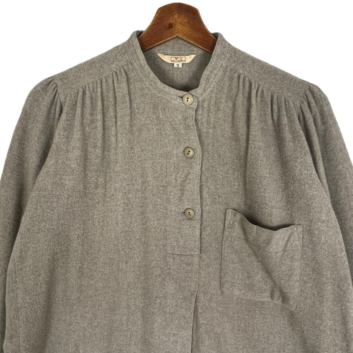 Y's 70s Y’s Mandarin Collar Shirt Size XS / US 0-2 / IT 36-38 - 2 Thumbnail