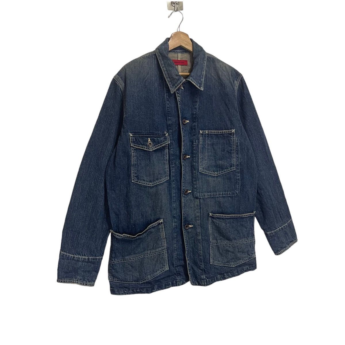 Edwin VINTAGE EDWIN 503 REBEL CHORE DENIM JACKET Size US M / EU 48-50 / 2 - 2 Thumbnail