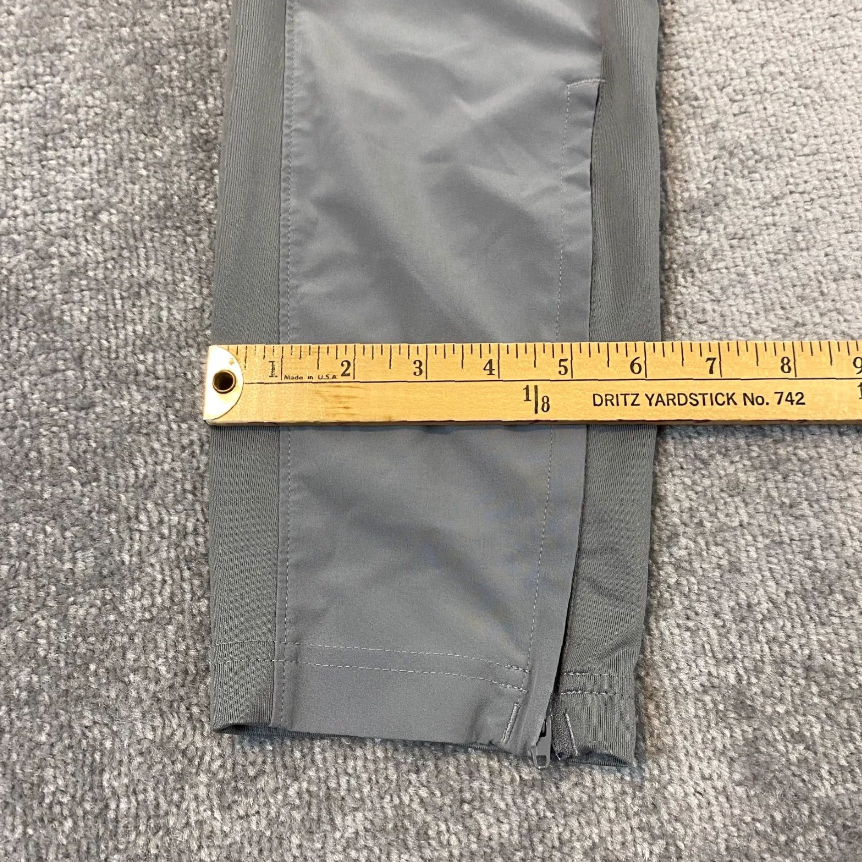 Adidas Adidas Pants Mens Medium Gray Tapered Soccer Ankle Zip Workout Running Two-Tone Size US 31 - 5 Thumbnail