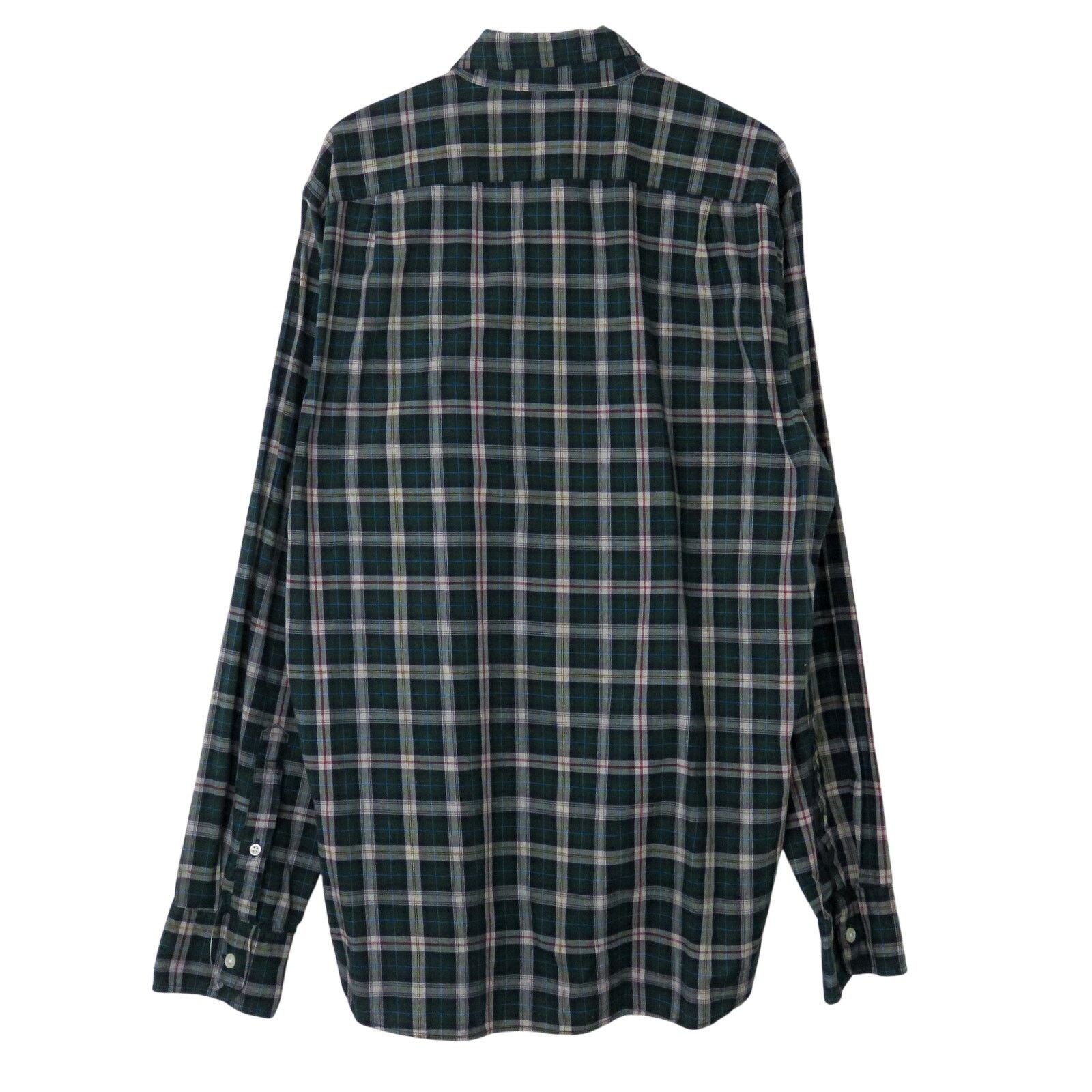 J.Crew J. Crew Heathered Cotton Green Plaid Button Down Shirt Med Size US M / EU 48-50 / 2 - 2 Thumbnail