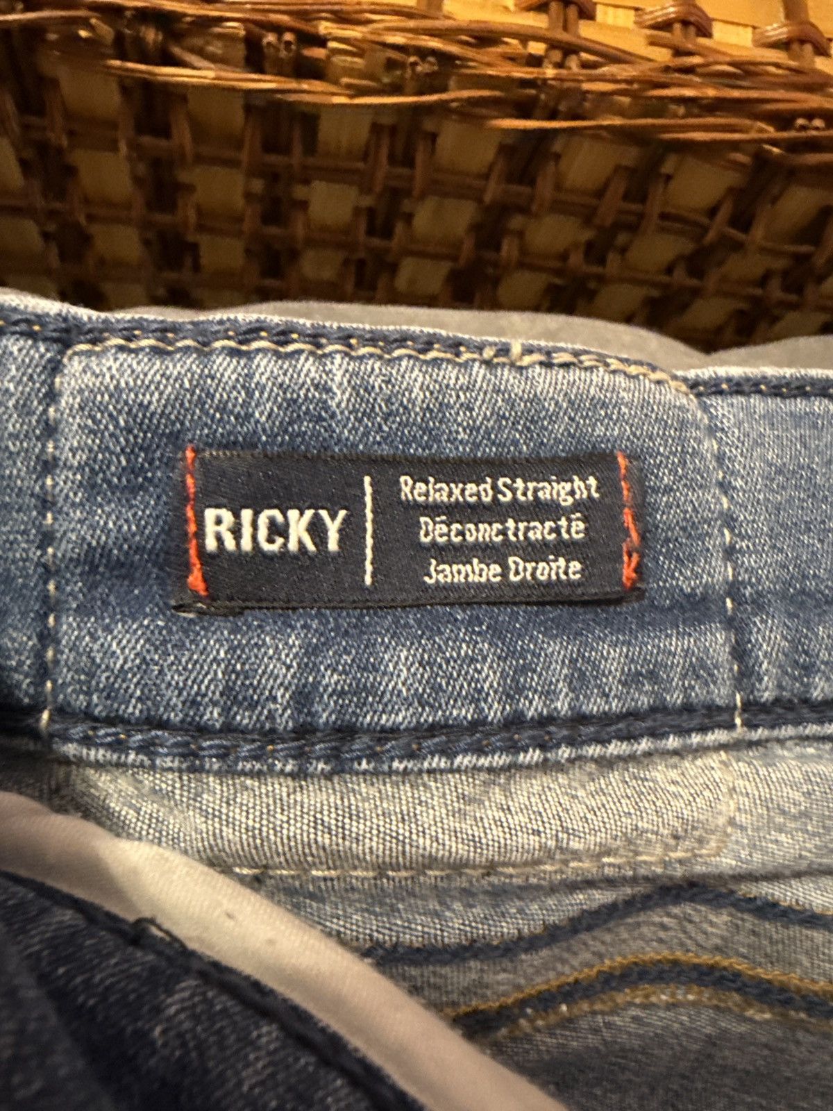True Religion Ricky Relaxed Straight Jeans Size US 34 / EU 50 - 4 Thumbnail