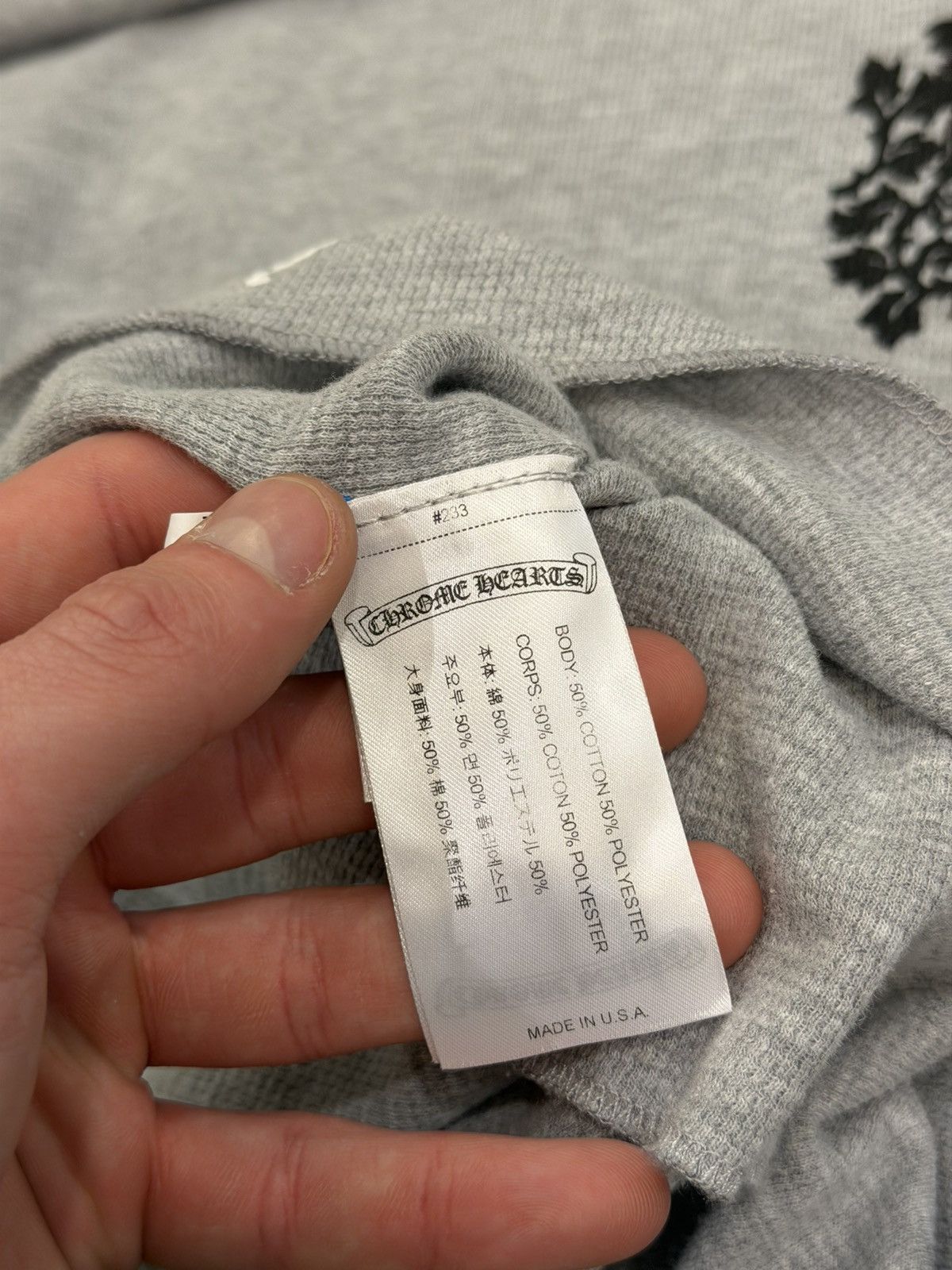 Chrome Hearts Chrome Hearts Dagger Thermal LS - Grey Size US L / EU 52-54 / 3 - 4 Thumbnail