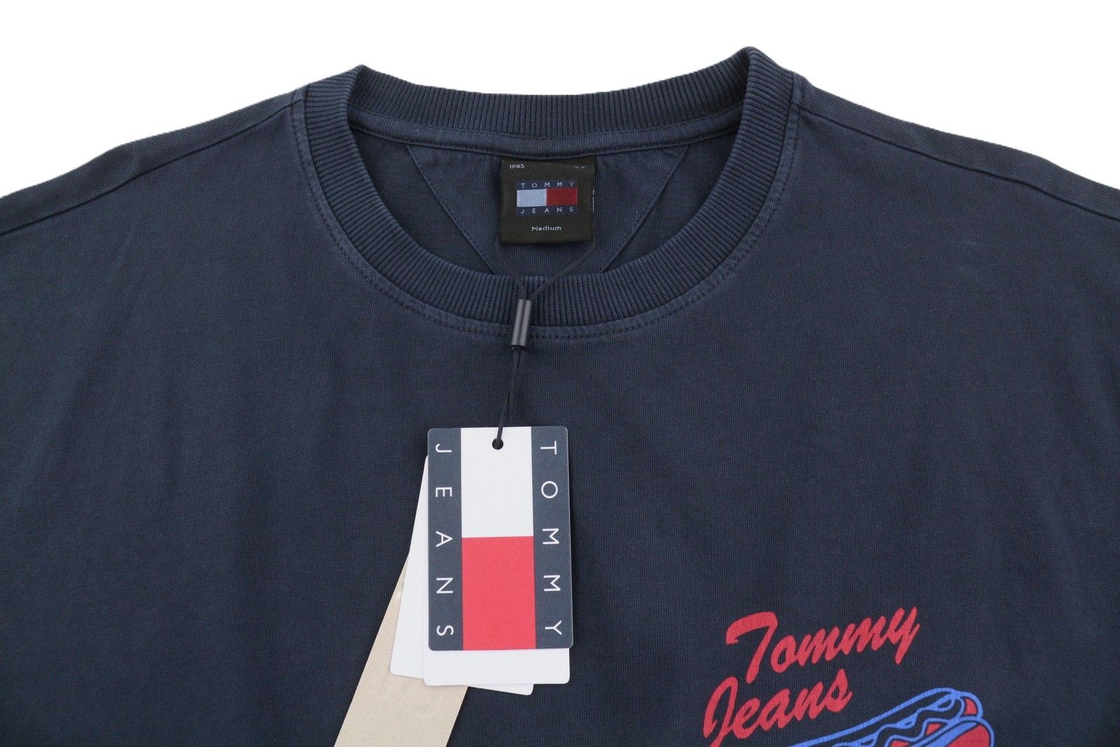 Tommy Hilfiger M Dark Blue Crew Neck Logo Short Sleeve 87713 Size US M / EU 48-50 / 2 - 4 Thumbnail