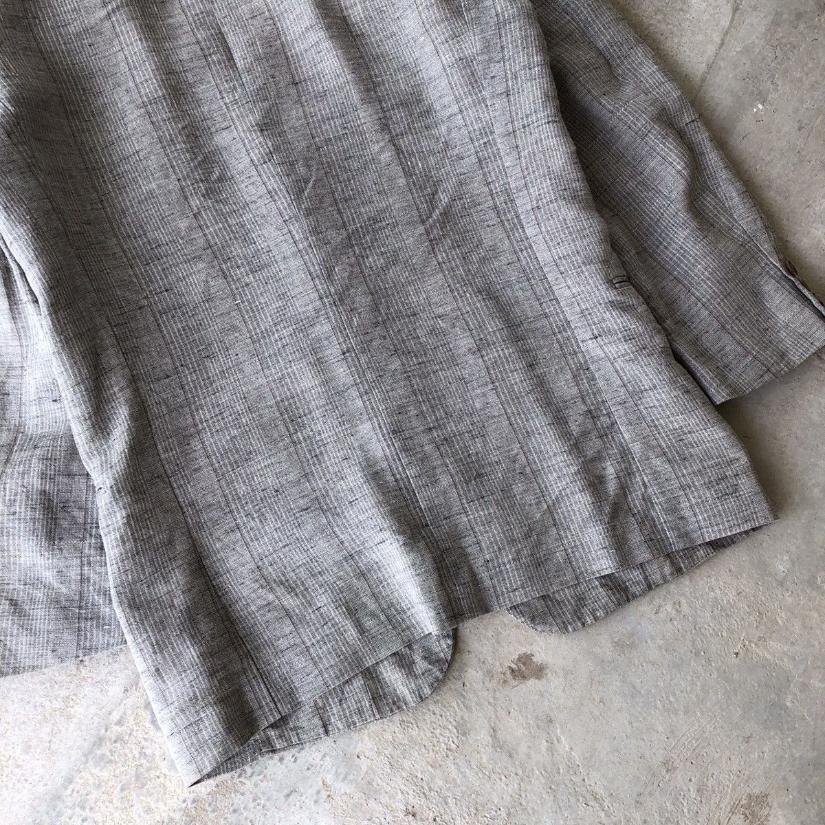 Japanese Brand × Yves Saint Laurent YVES SAINT LAURENT Plaid Blazer Coat Size 44R - 7 Thumbnail