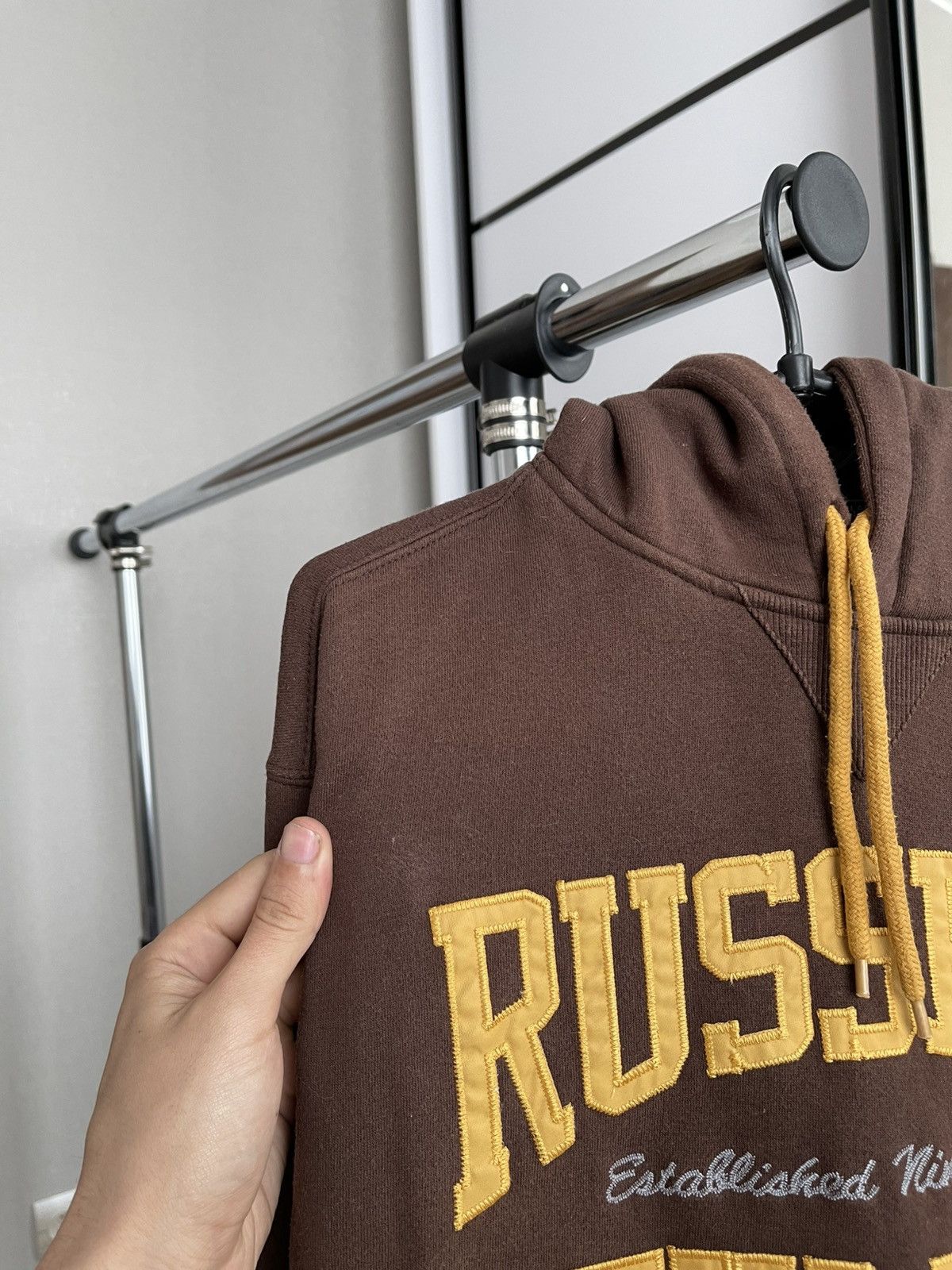 Russell Athletic Russell Athletic Vintage Brown Hoodie Embroidered Logo 90s Size US L / EU 52-54 / 3 - 13 Thumbnail