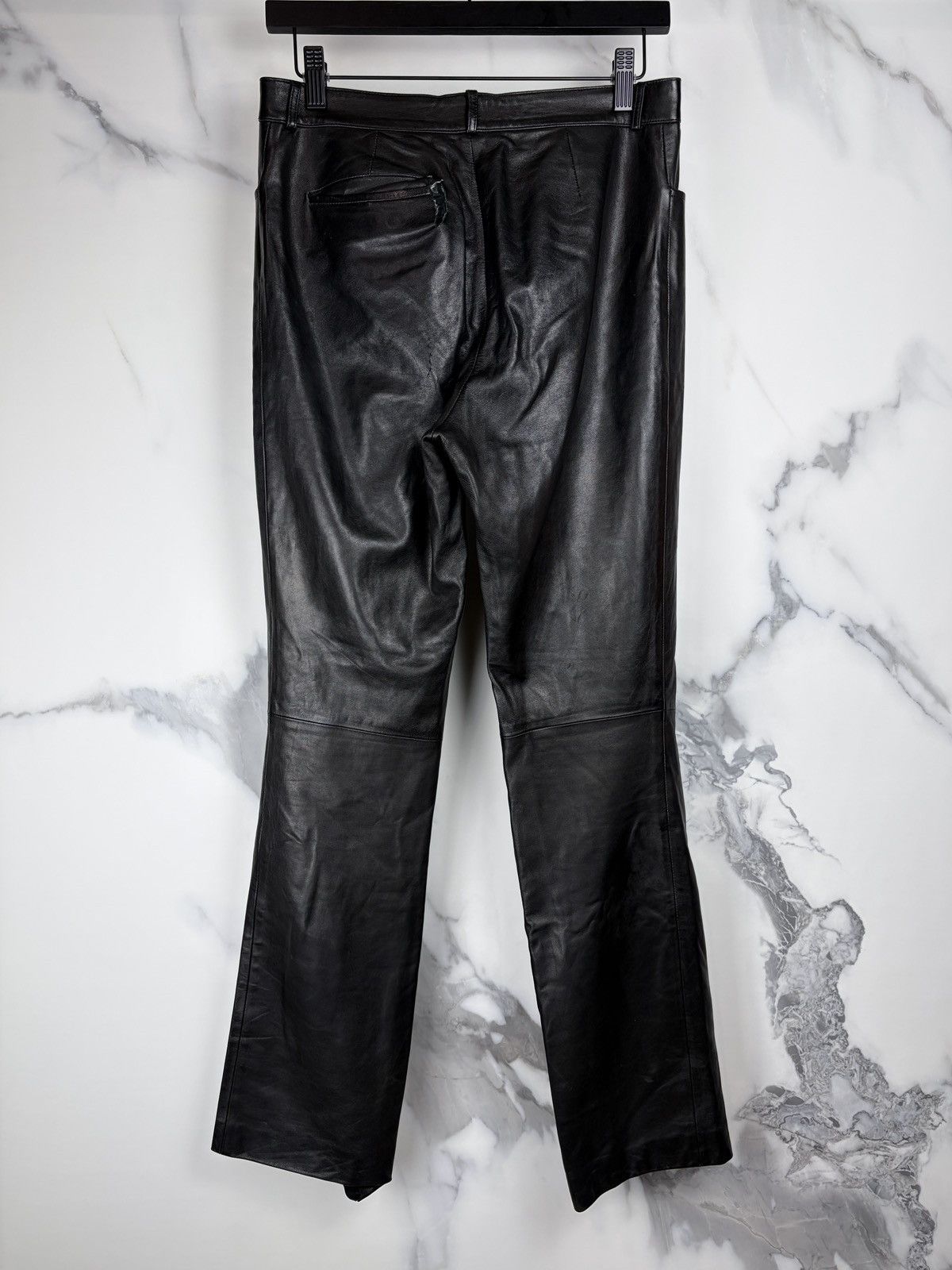 Gucci Gucci Tom Ford Vintage Black Leather Pants Trousers Size US 28 / EU 44 - 3 Thumbnail