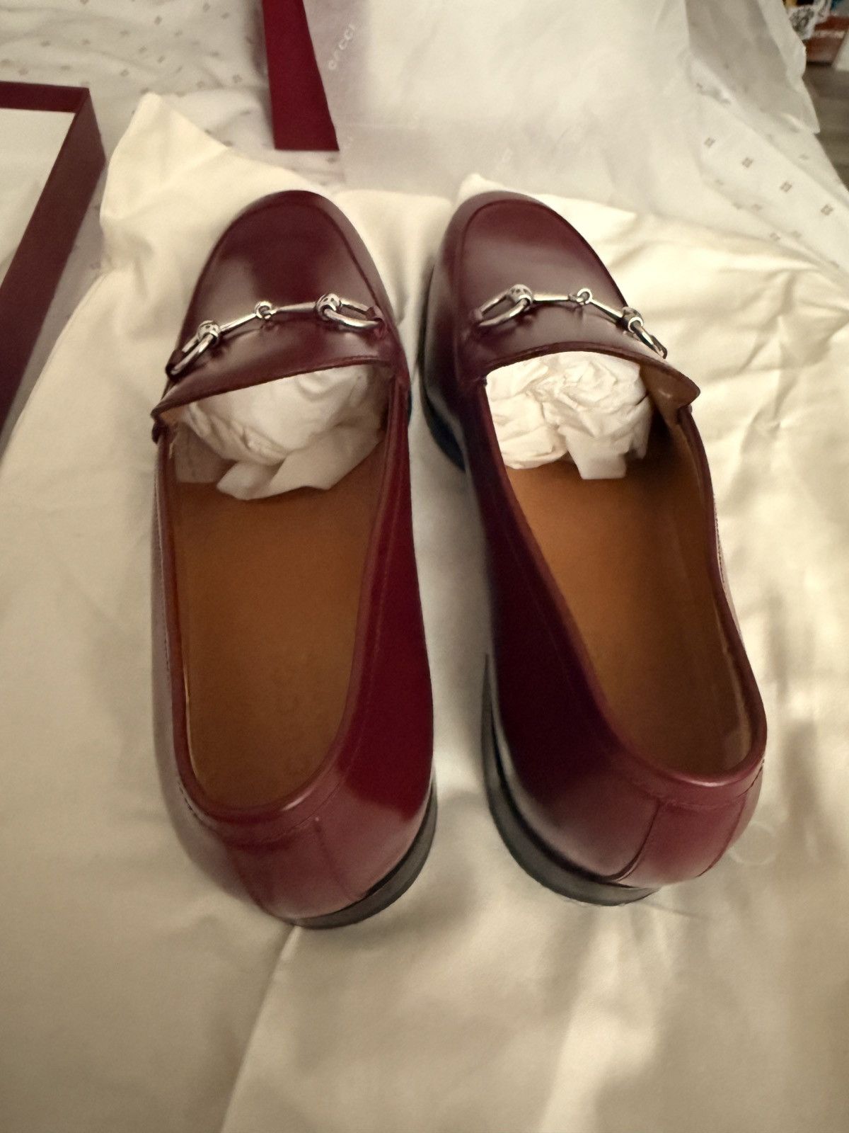 Gucci Moccasin leather oxblood Size US 11.5 / EU 44-45 - 3 Thumbnail
