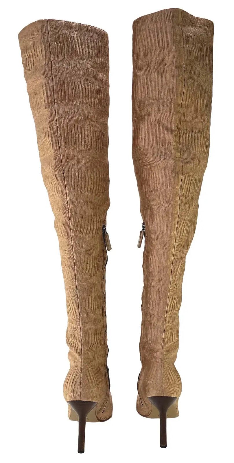 Tom Ford F/W 1999 Gucci by Tom Ford Ruched Silk Heeled Boots Ad Size US 9 / IT 39 - 22 Thumbnail