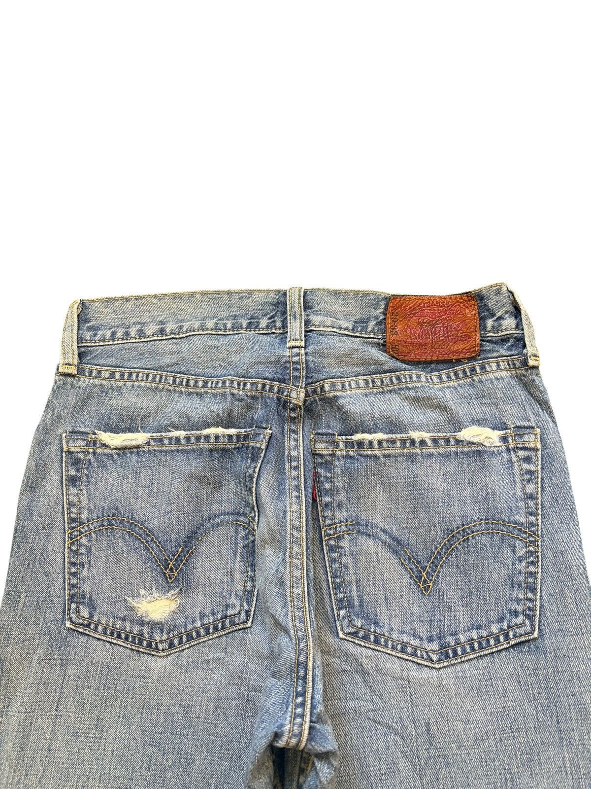 Levi's Vintage 90s Levis 502 Faded Wash Distressed Jeans Size US 27 - 4 Thumbnail
