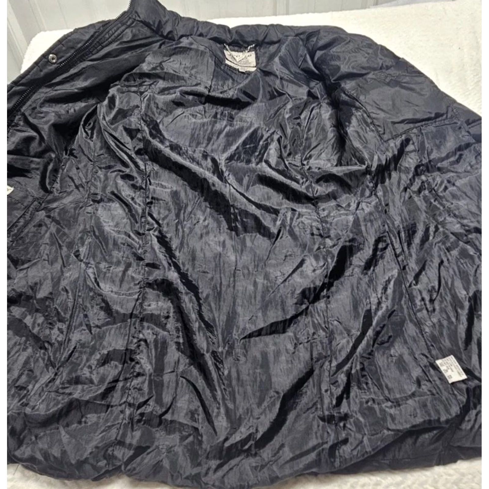 Vintage VINTAGE Puffer Jacket Women’s M Black Outerwear Button/zip Winter Warm Apollo Size M / US 6-8 / IT 42-44 - 6 Thumbnail